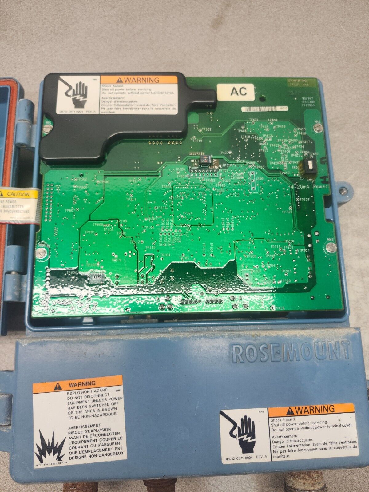 USED Rosemount Smart Hart Magnetic Flow Transmitter 90-250v-ac 8712DR12N0M4