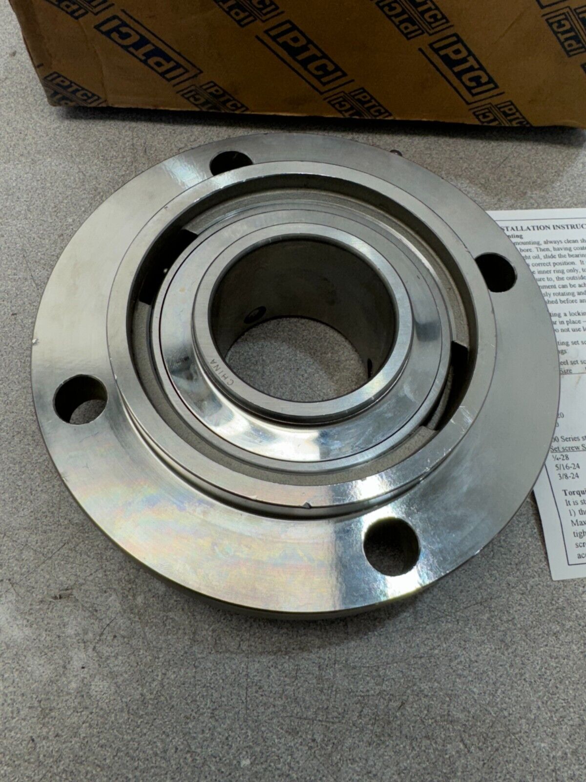 NEW IPTCI 4-BOLT PILOTED FLANGE BEARING 2" BORE SUCSFCS-210-32