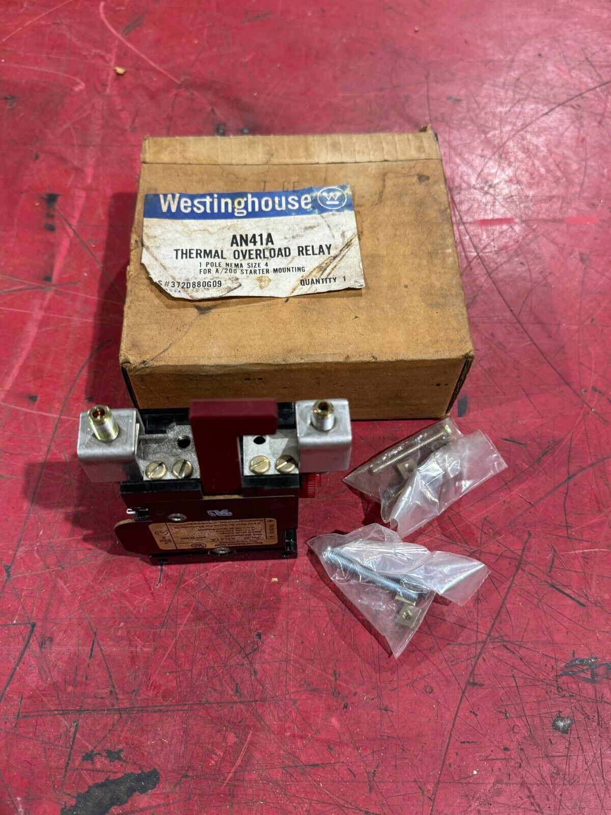 NEW IN BOX WESTINGHOUSE THERMAL OVERLOAD RELAY AN41A