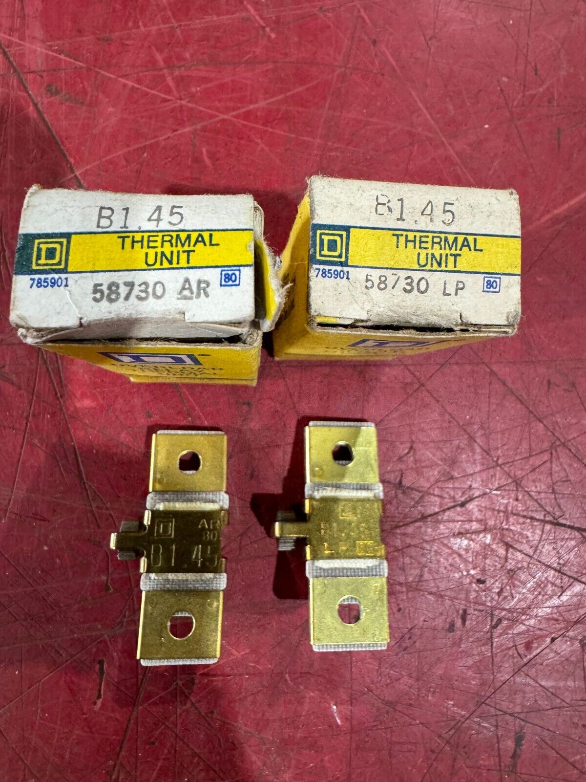 NEW IN BOX SQUARE D THERMAL UNIT HEATING ELEMENT B1.45 LOT OF TWO