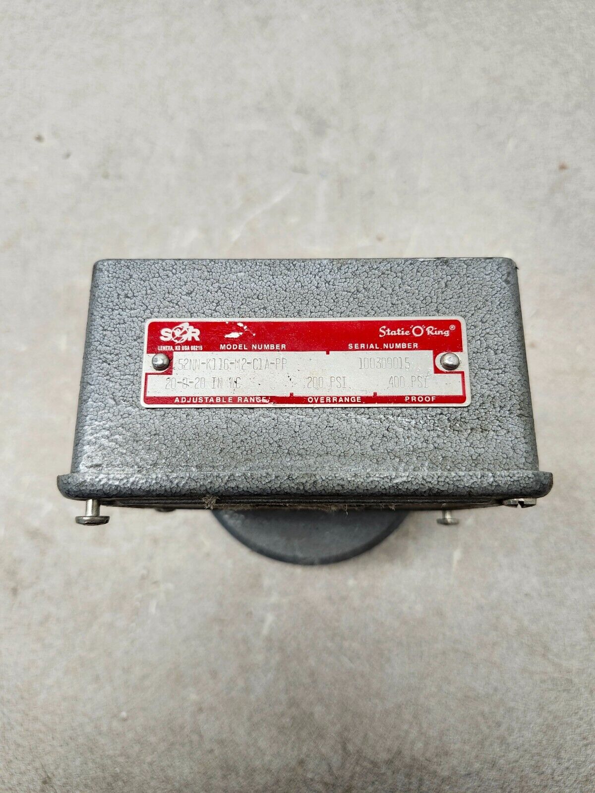 NEW NO BOX SOR Weatherproof Pressure Switch 400PSI 52NN-K116-M2 CLA-PP