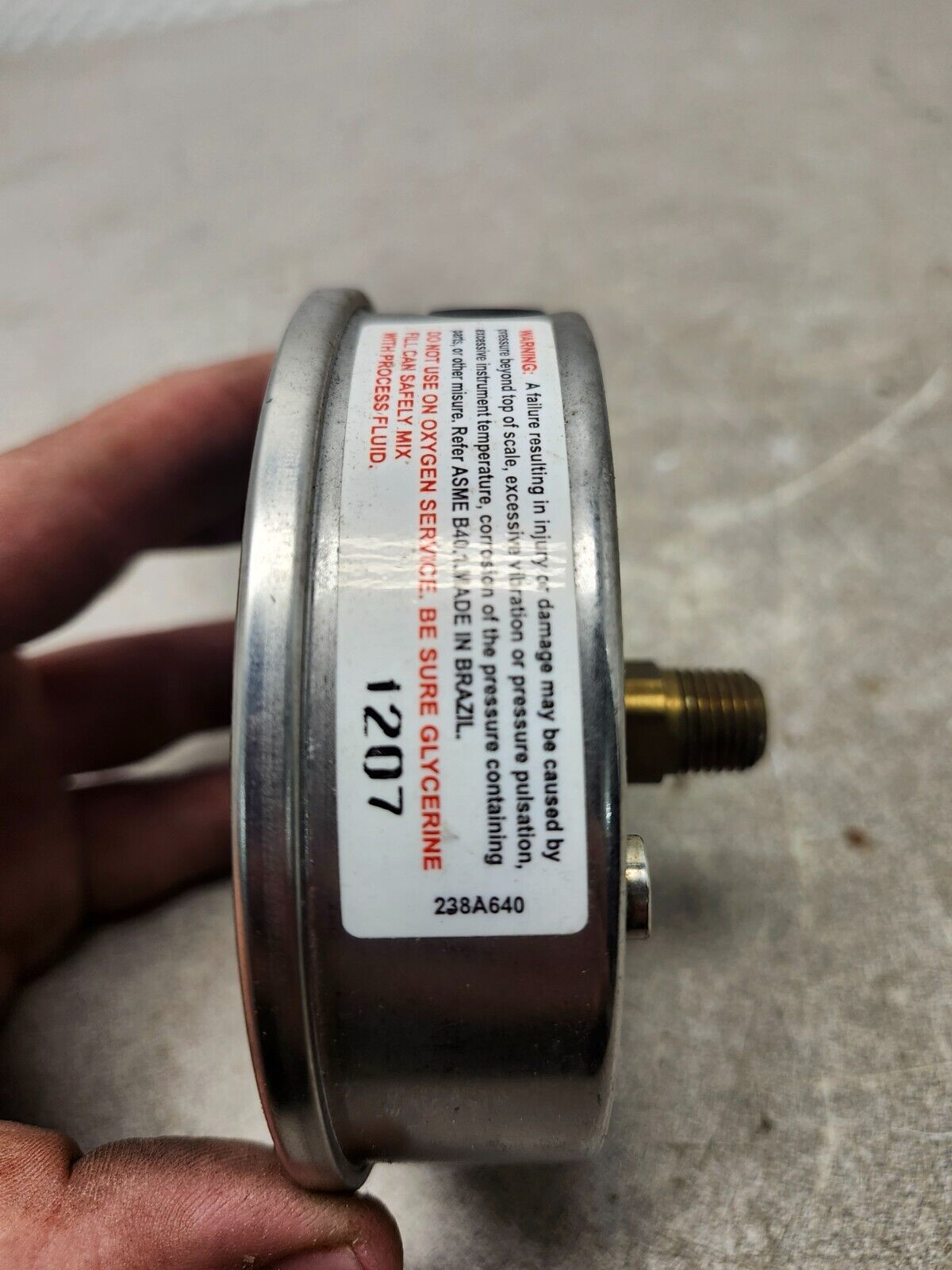 NEW NO BOX ASHCROFT 0-100PSI 238A640