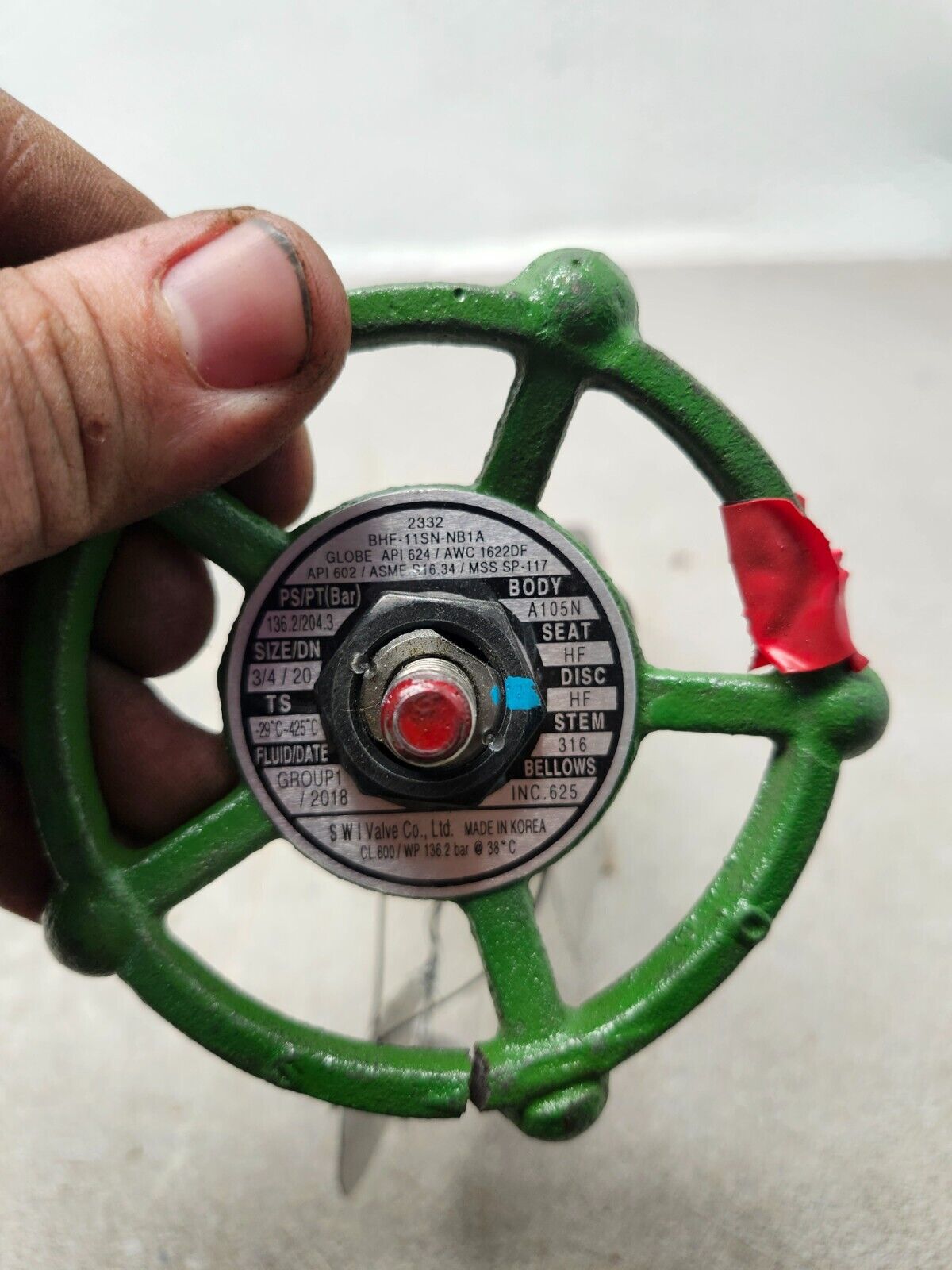 NEW NO BOX SWI Valve Co. 3/4"/20 BODY A105N BHF-11SN-NB1A