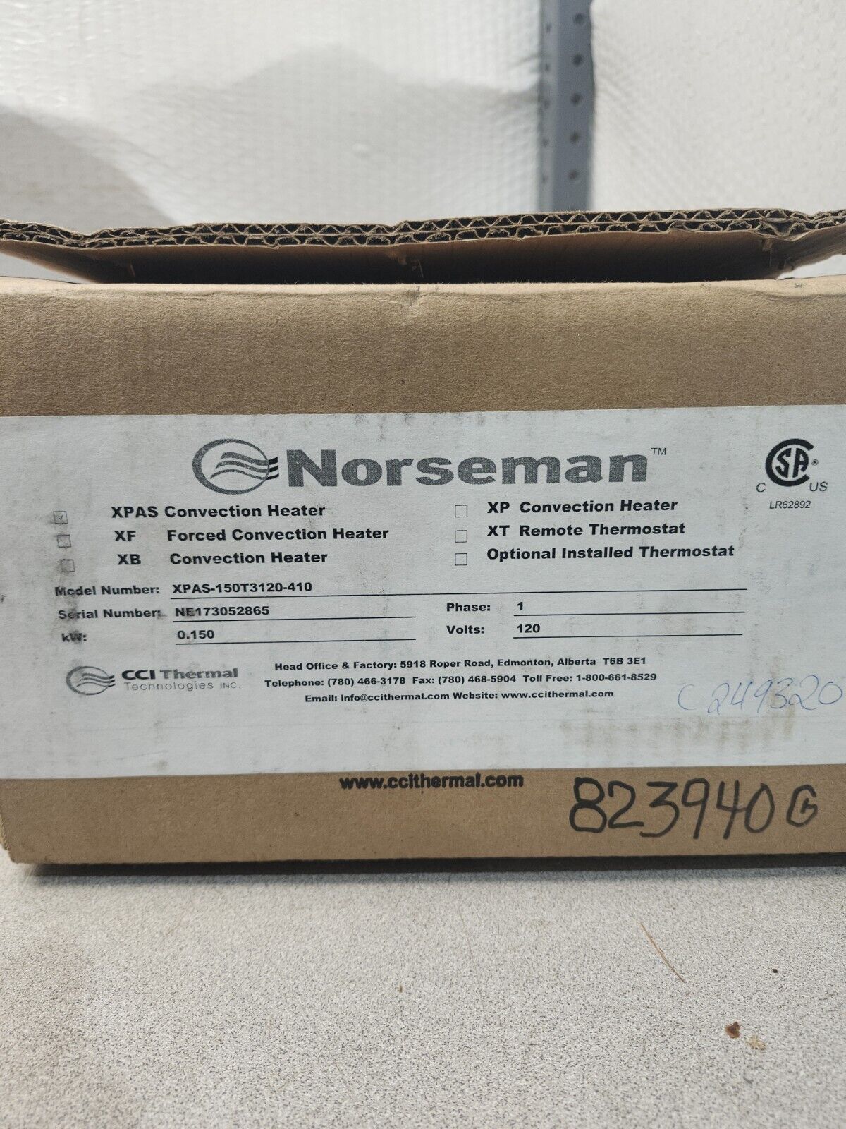 NEW IN BOX NORSEMAN EXPLOSION PROOF ELECTRIC CONVERTER XPAS-150T3120-410
