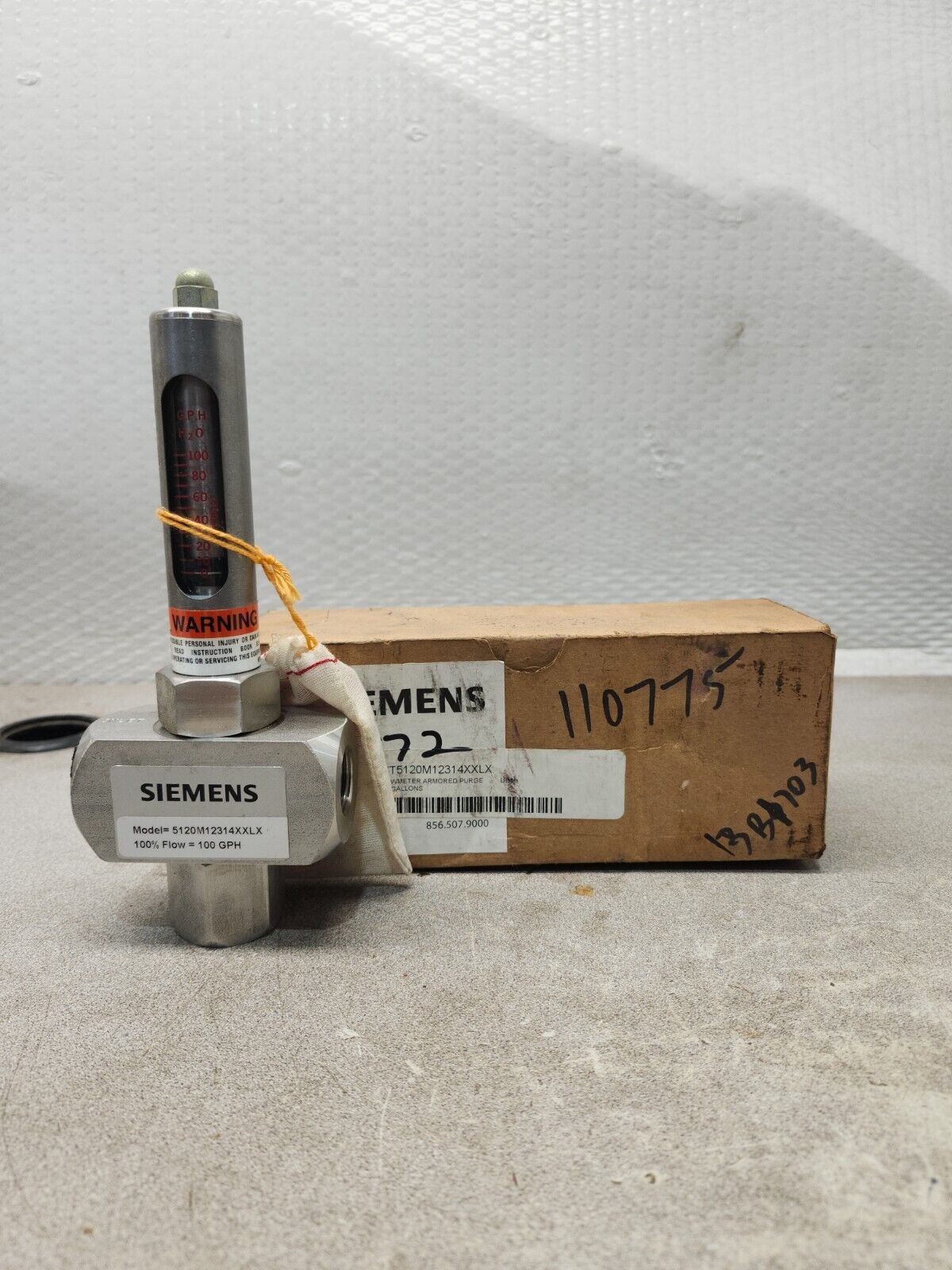 NEW IN BOX SIEMENS Armored Purge Flowmeter 5120M12314XXLX
