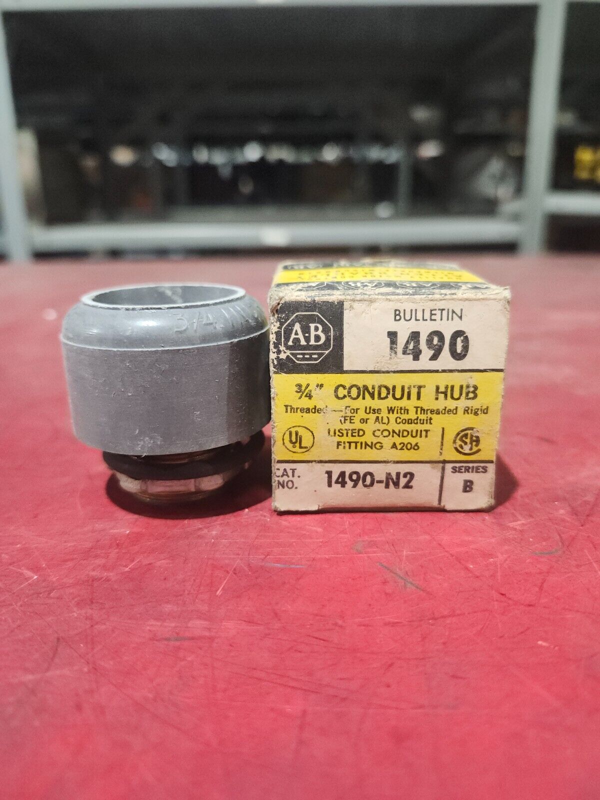 NEW IN BOX LOT OF 4 ALLEN BRADLY 3/4'' CONDUIT HUB 1490-N2
