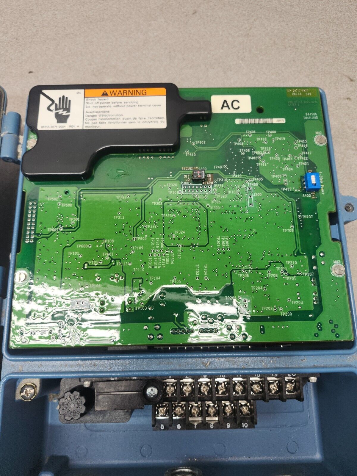 USED ROSEMOUNT MAGNETIC FLOW TRANSMITTER MODEL 8712DR12N5