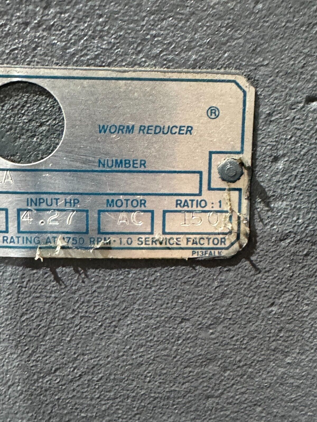 NEW FALK WORM GEAR SPEED REDUCER 150:1 RATIO 1525WBHQF1A