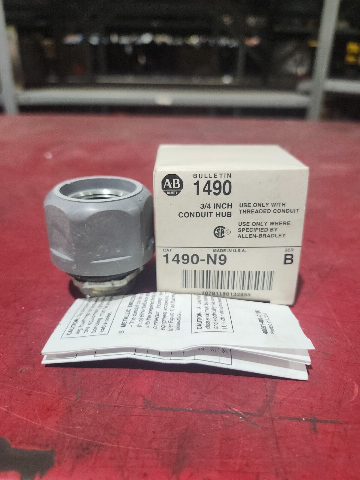 NEW IN BOX LOT OF 2 ALLEN BRADLY 3/4'' CONDUIT HUB 1490-N9 SER B