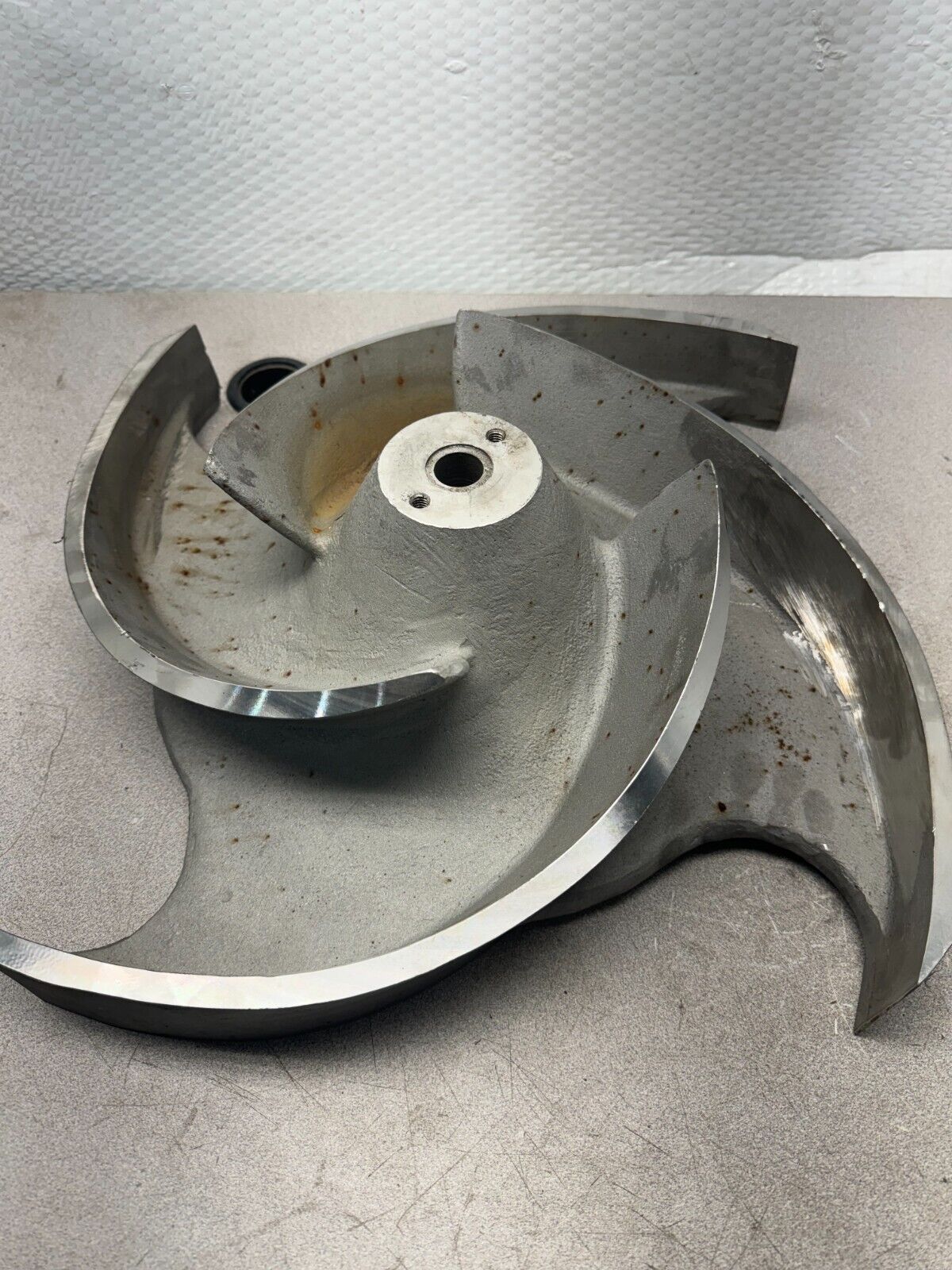NEW SULZER 98818 WARREN 3202 STAINLESS 4-VANE 8x6x20 IMPELLER 065701538B407A1