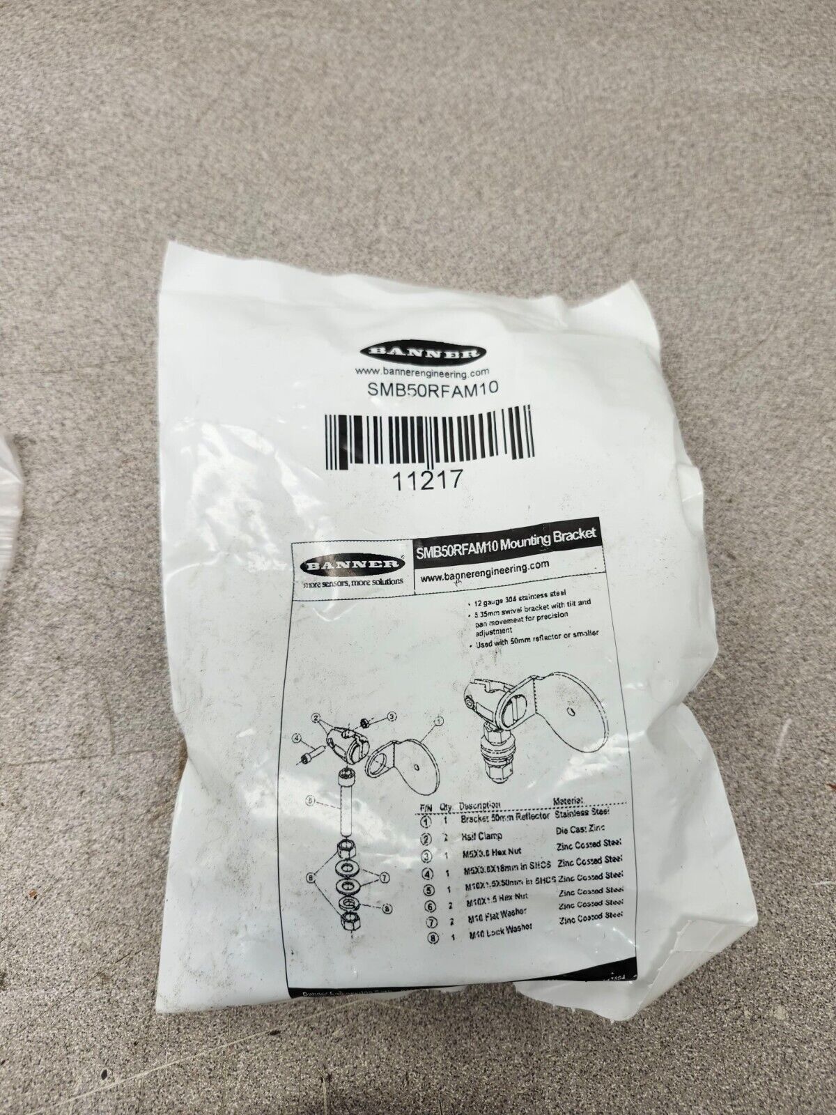 NEW IN BAG Photoelectric Sensor Banner QS18VP6LPQ8 AND SMB18FAM10,SMB50RFAM10,