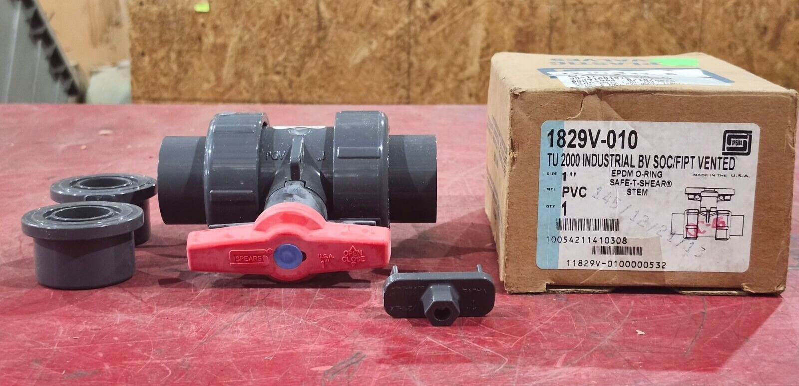 NEW IN BOX SPEARS TU 2000 1" BALL VALVE 1829V-010