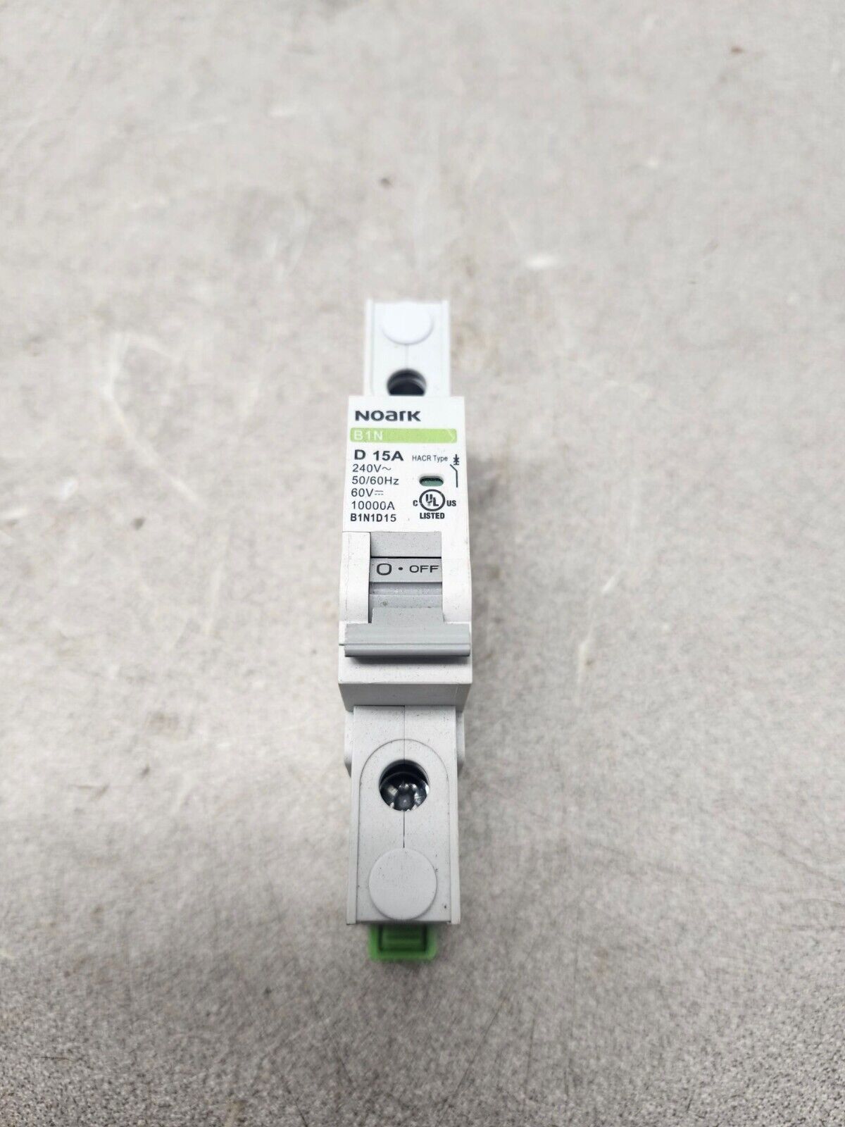NEW NO BOX NOARK Circuit Breaker 1-Pole,15 Amp,125VDC B1D1D15