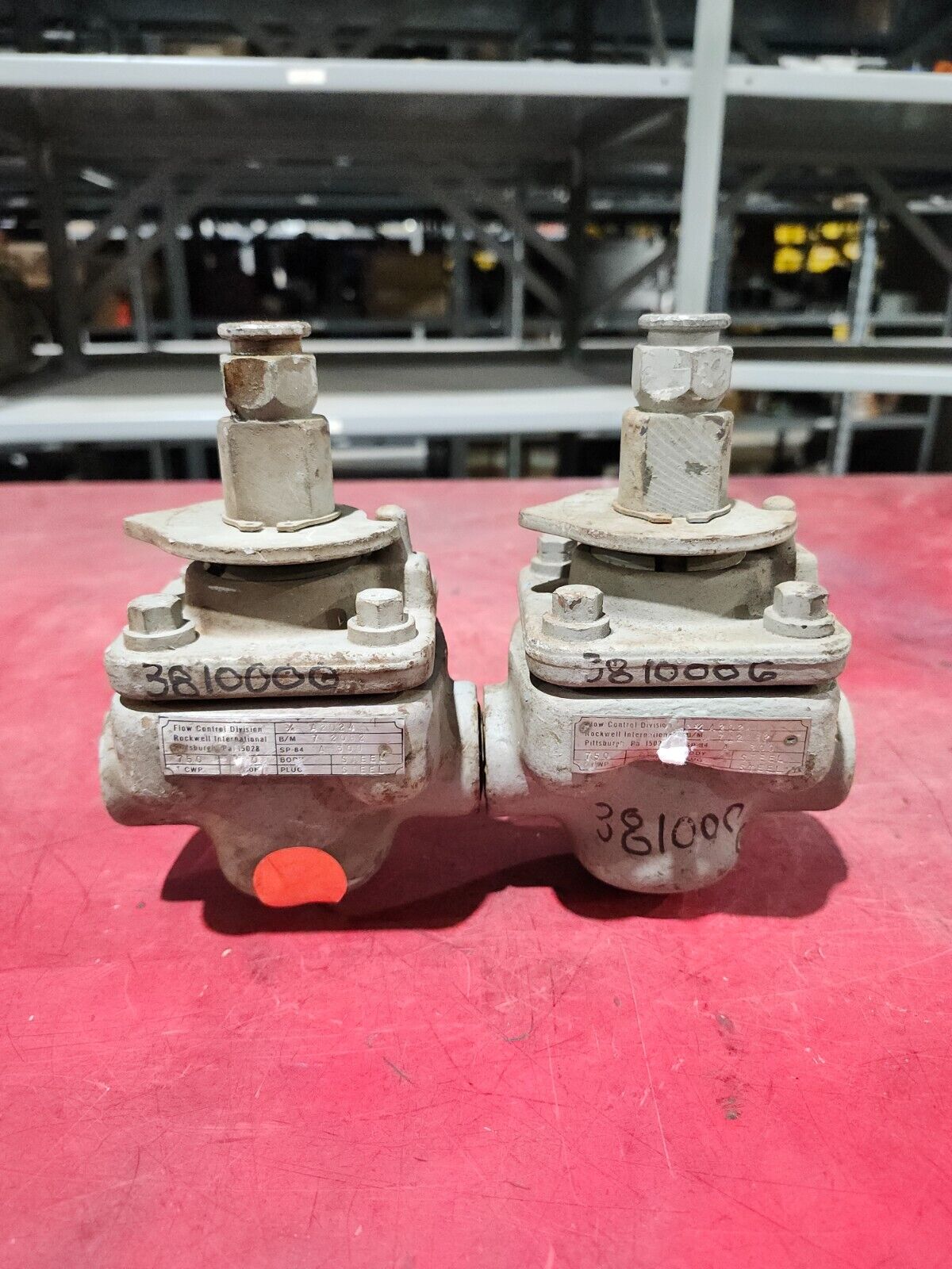 USED LOT OF 2 Rockwell Flow Control Division Steel Valve 3/4'' A2024