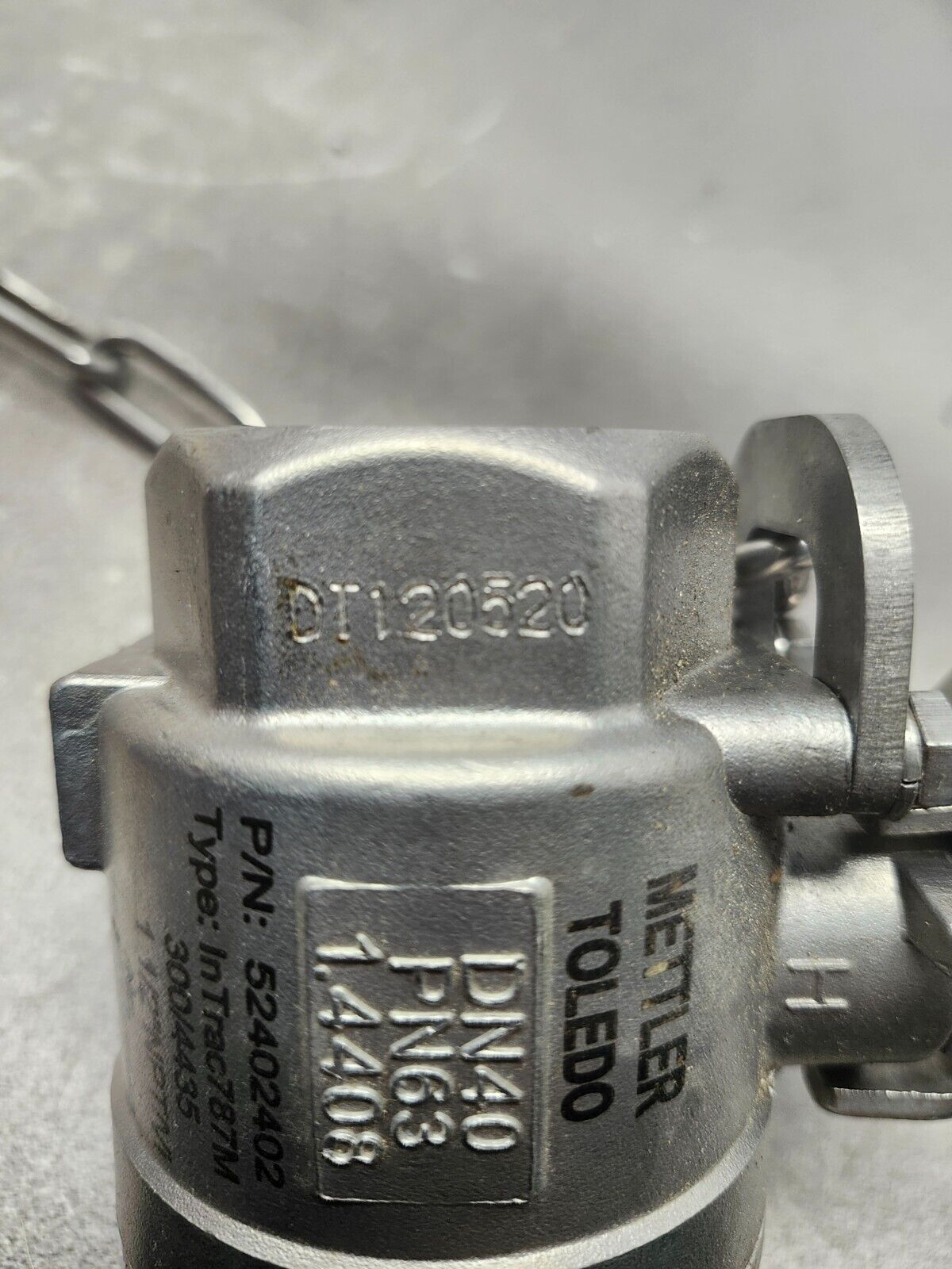 NEW NO BOX Metler Toledo InTrac BALL VALVE 1-1/2'' 787M/300/4435