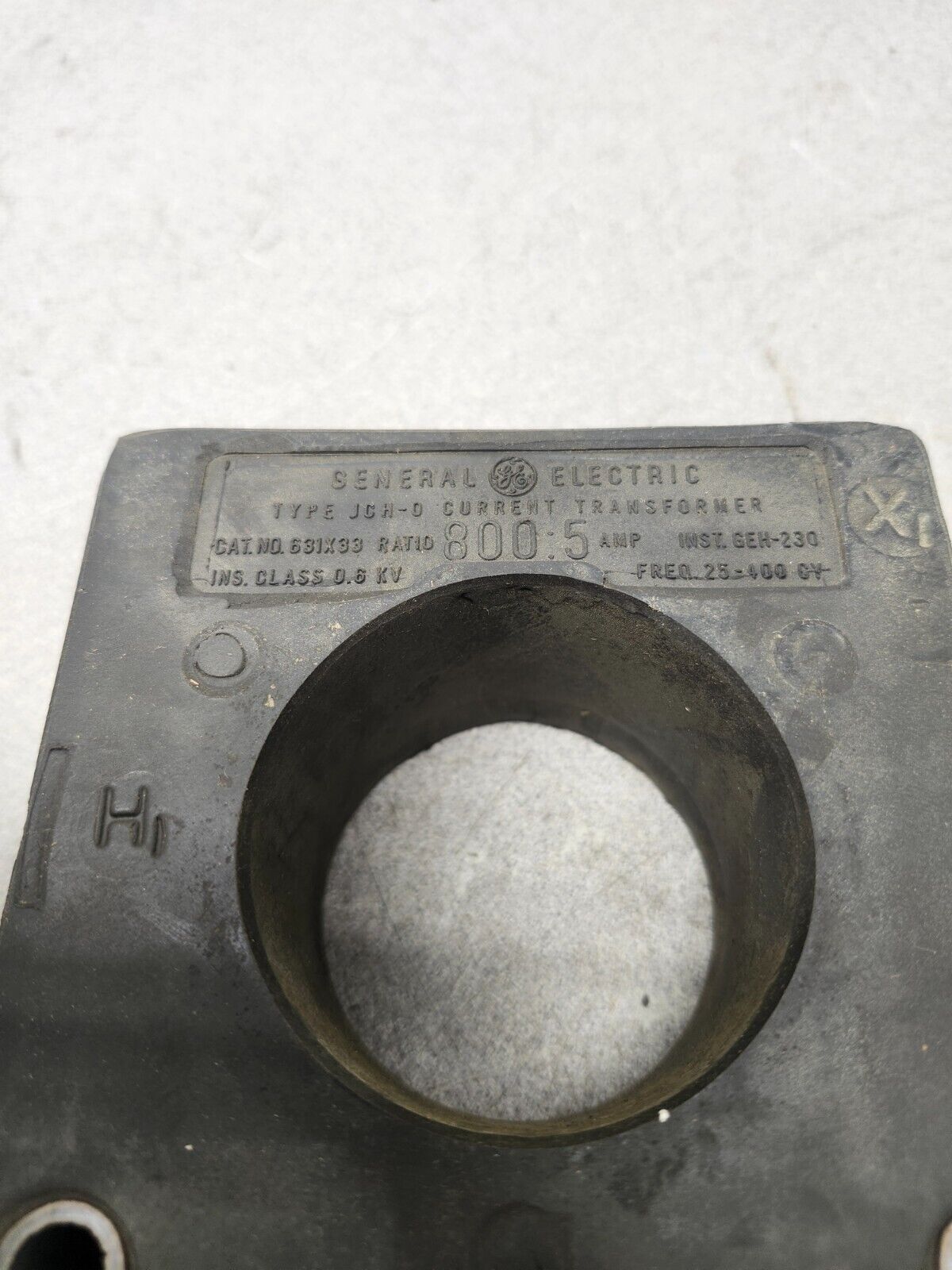 NEW IN BOX GENERAL ELECTRIC CURRENT TRANSFORMER JCH-0 800:5 AMP