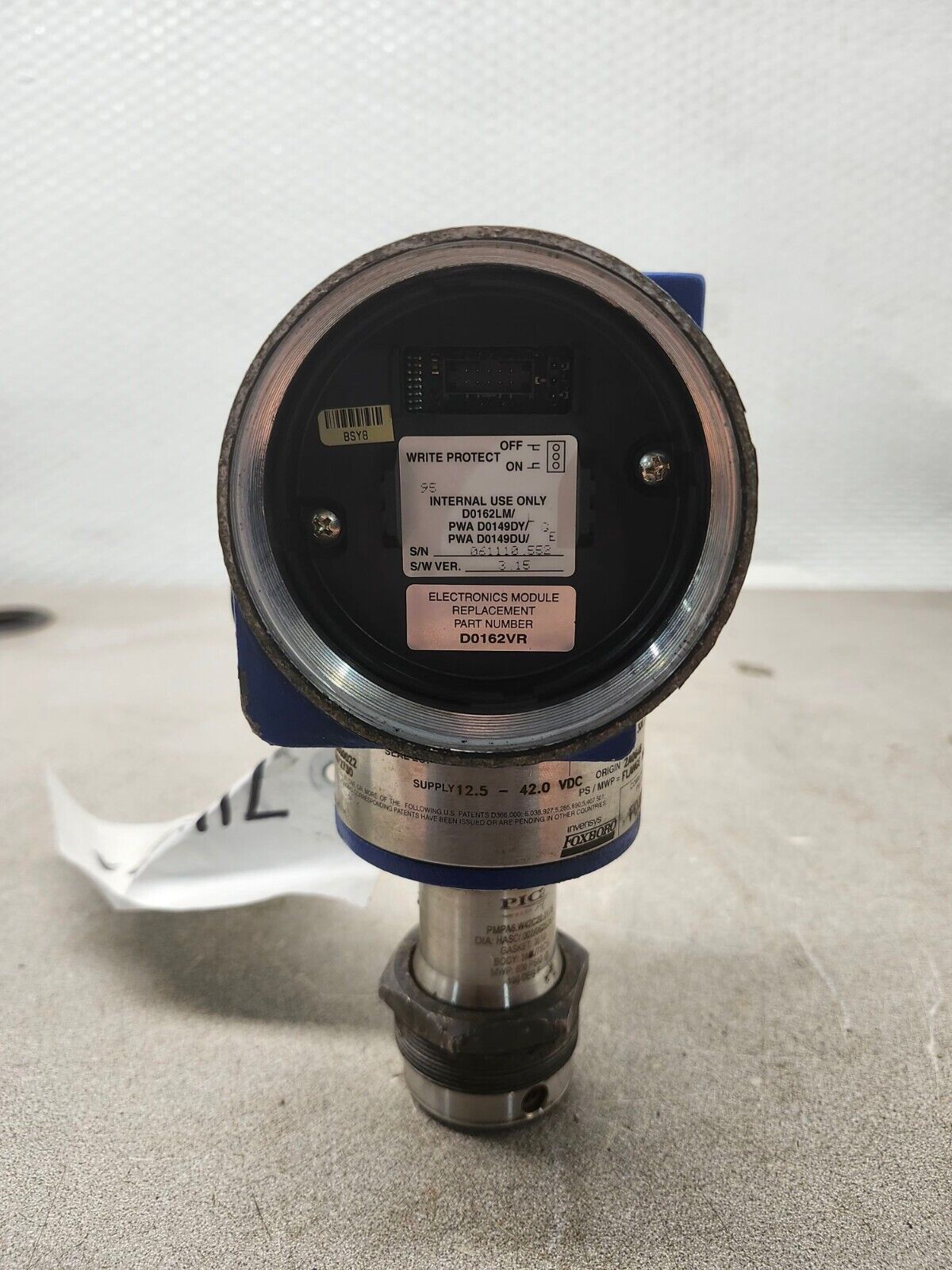USED FOXBORO PRESSURE TRANSMITTER 300PSI 42,O VDC ICP10-DPHD1R-C1