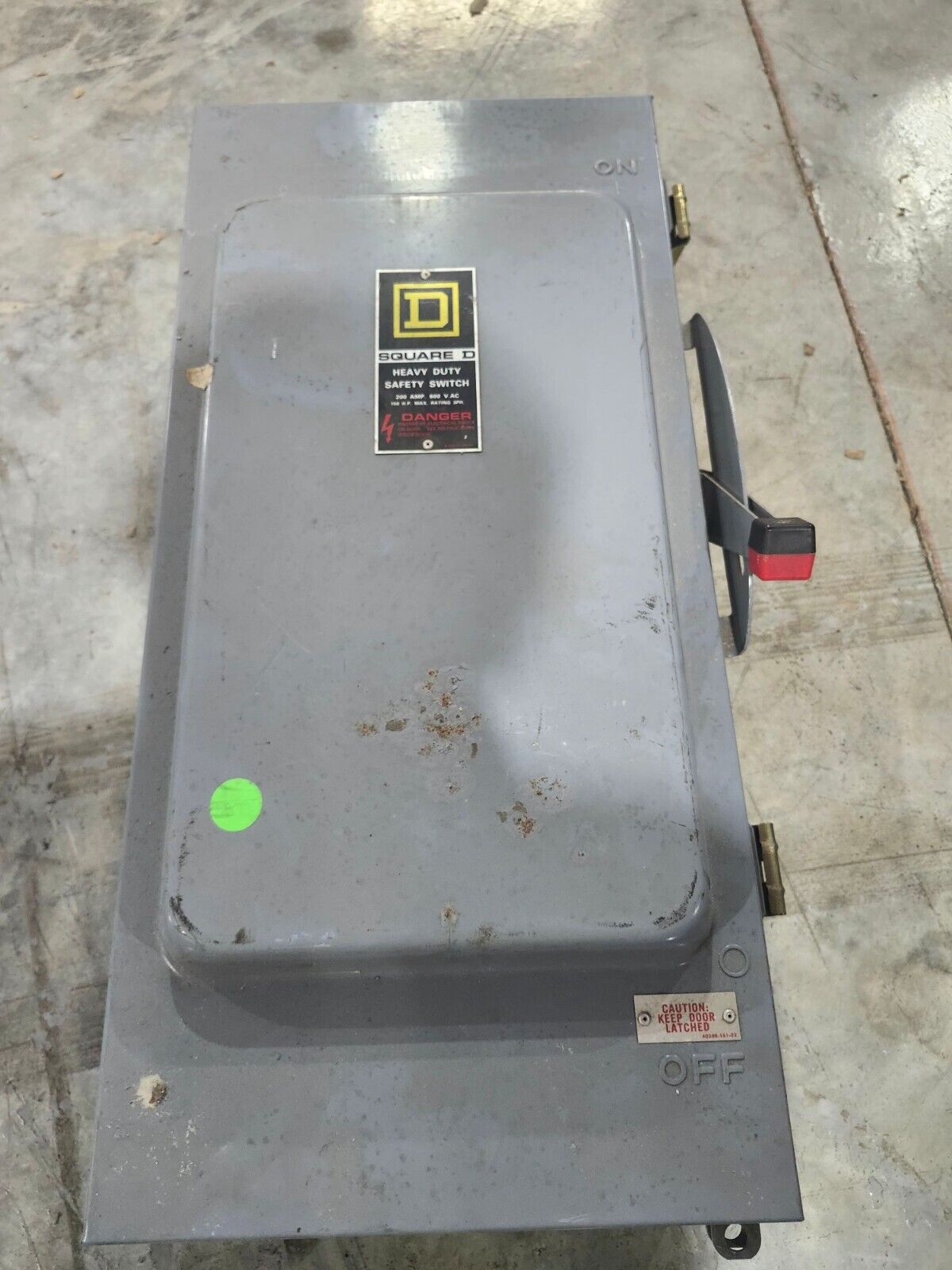 NEW Square D Safety Switch 200 Amp 600 Vac HU364AWK