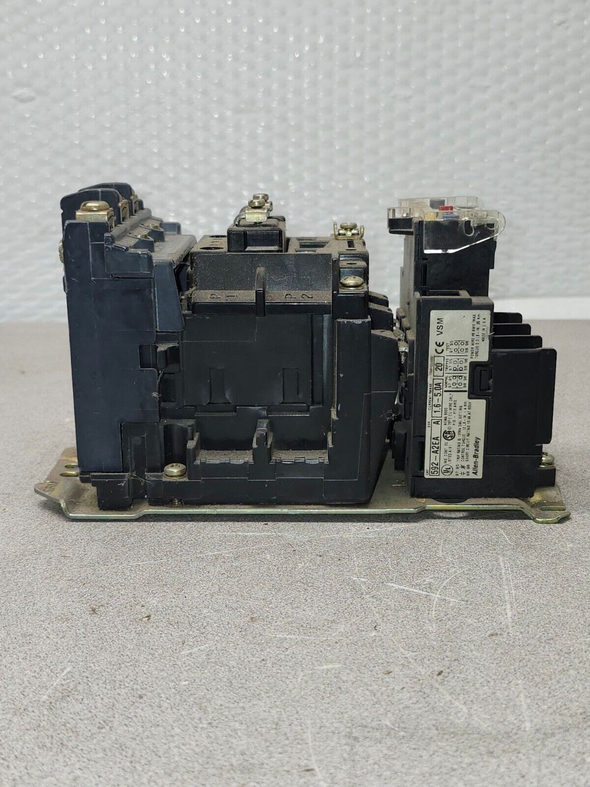 USED ALLEN BRADLEY CONTACTOR 509-B0D-XXX OVERLOAD RELAY 592-A2EA