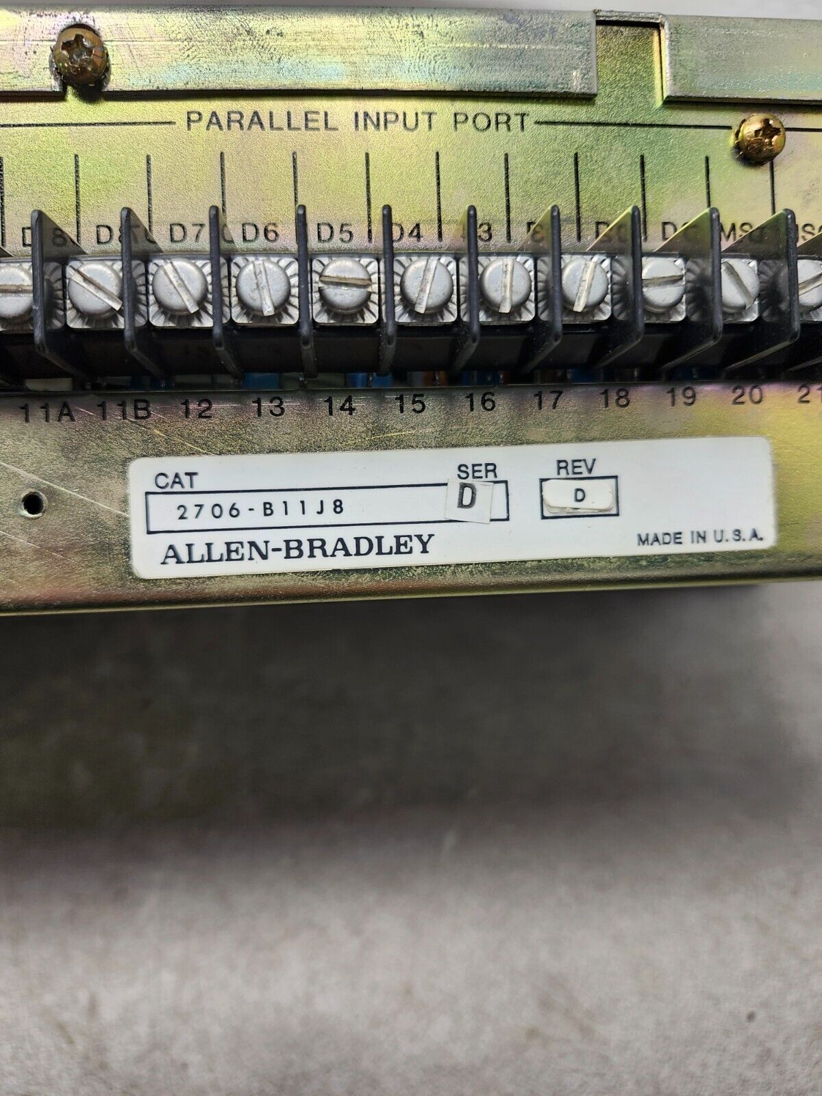USED ALLEN BRADLEY DATALINER 2706-B11J8