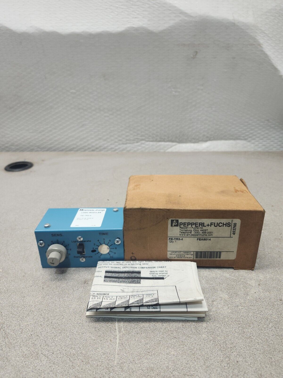 NEW IN BOX PEPPERL+FUSCHS MICRO SWITCH LOGIC MODULE FE-TR3-4 FEA8014