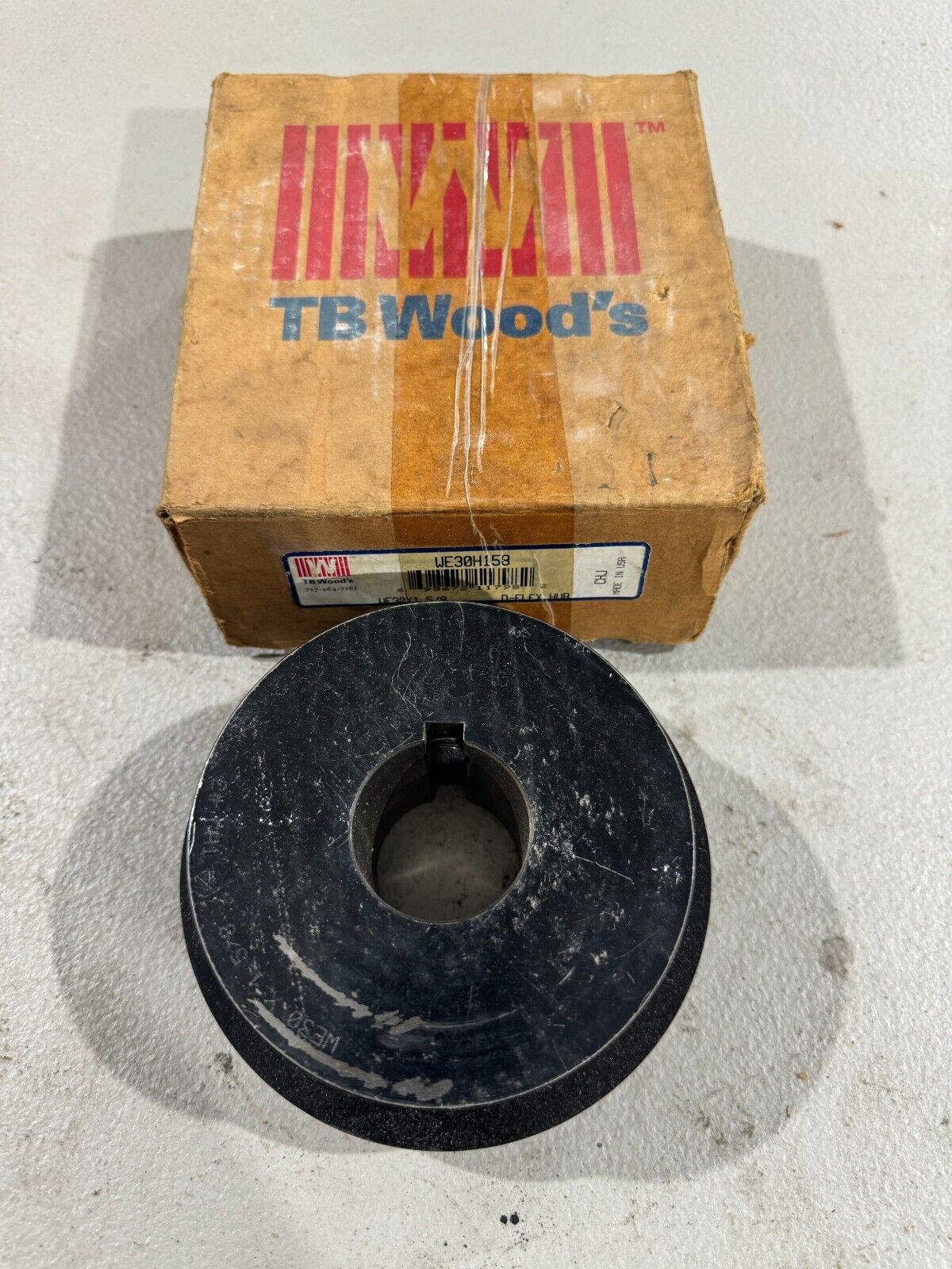 NEW IN BOX TB WOODS D-FLEX WE30X1-5/8 HUB WE30H158
