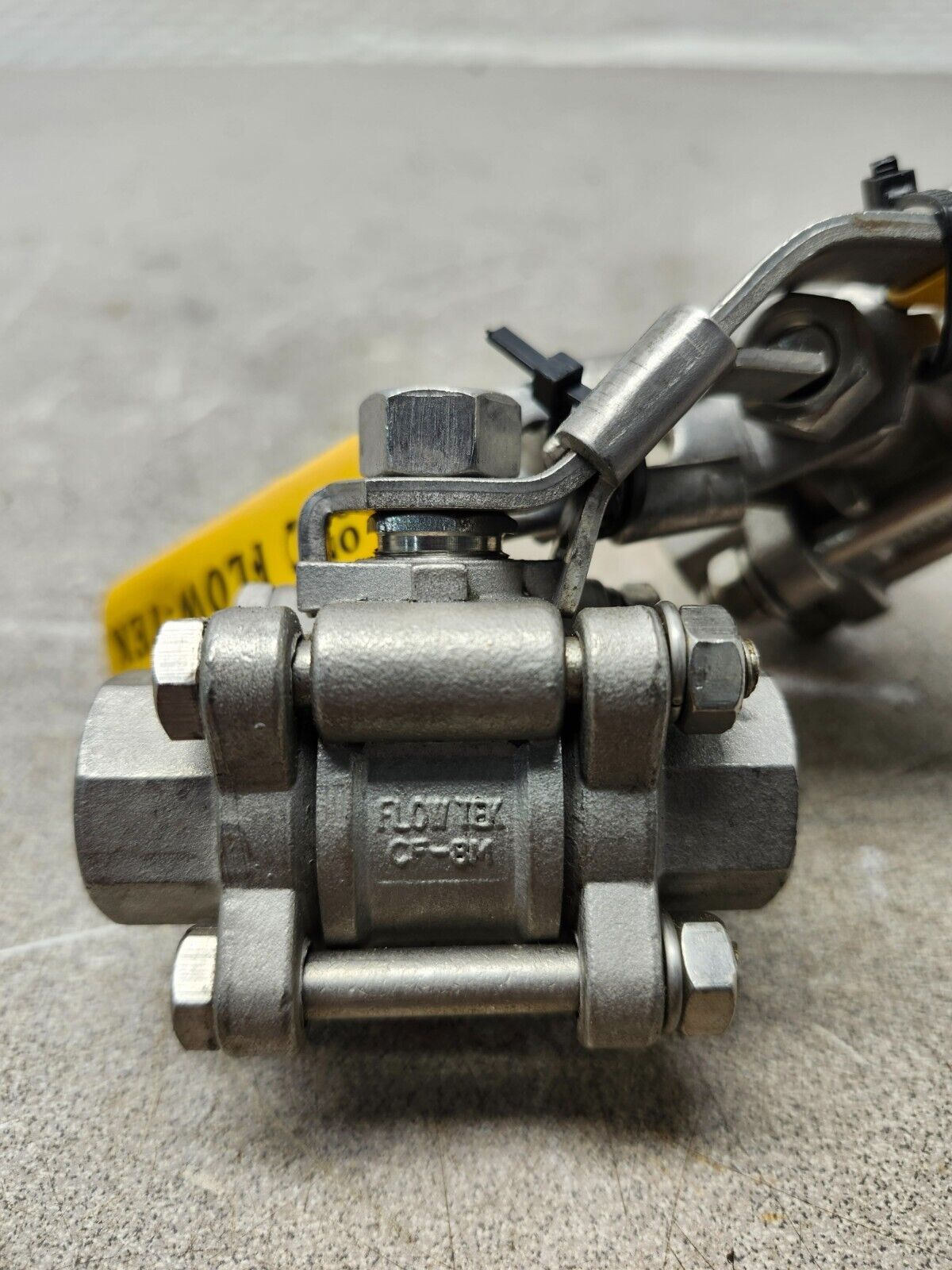 NEW NO BOX LOT OF 2 FLOW TEK 3/4'' BALL VALVE CF-8M 1000WOG