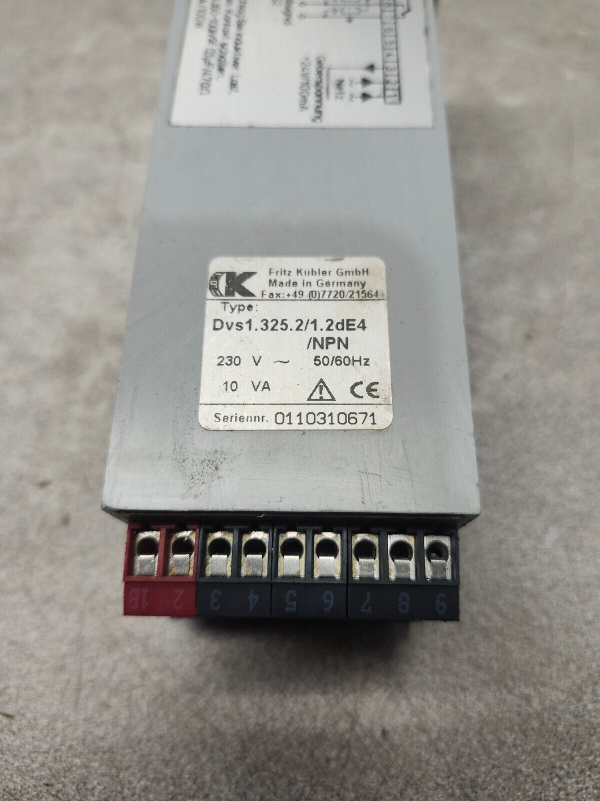 USED Kubler Controller Module DVS1.325.2/1.2DE4