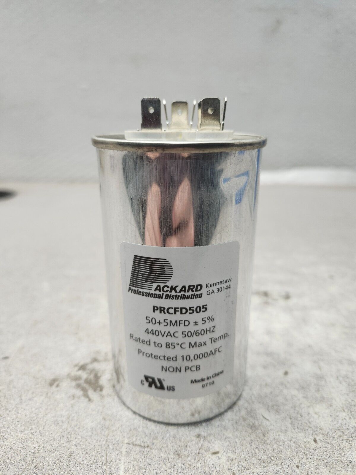 NEW IN BOX LOT OF 7 Packard Motor Round Dual Run Capacitor PRCFD505