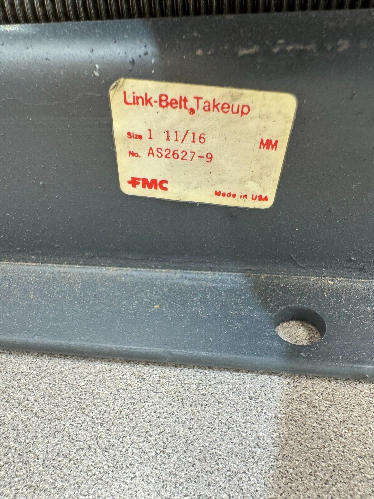 NEW IN BOX LINK-BELT TAKE UP BEARING WITH FRAME 1-11/16" AS2627-9