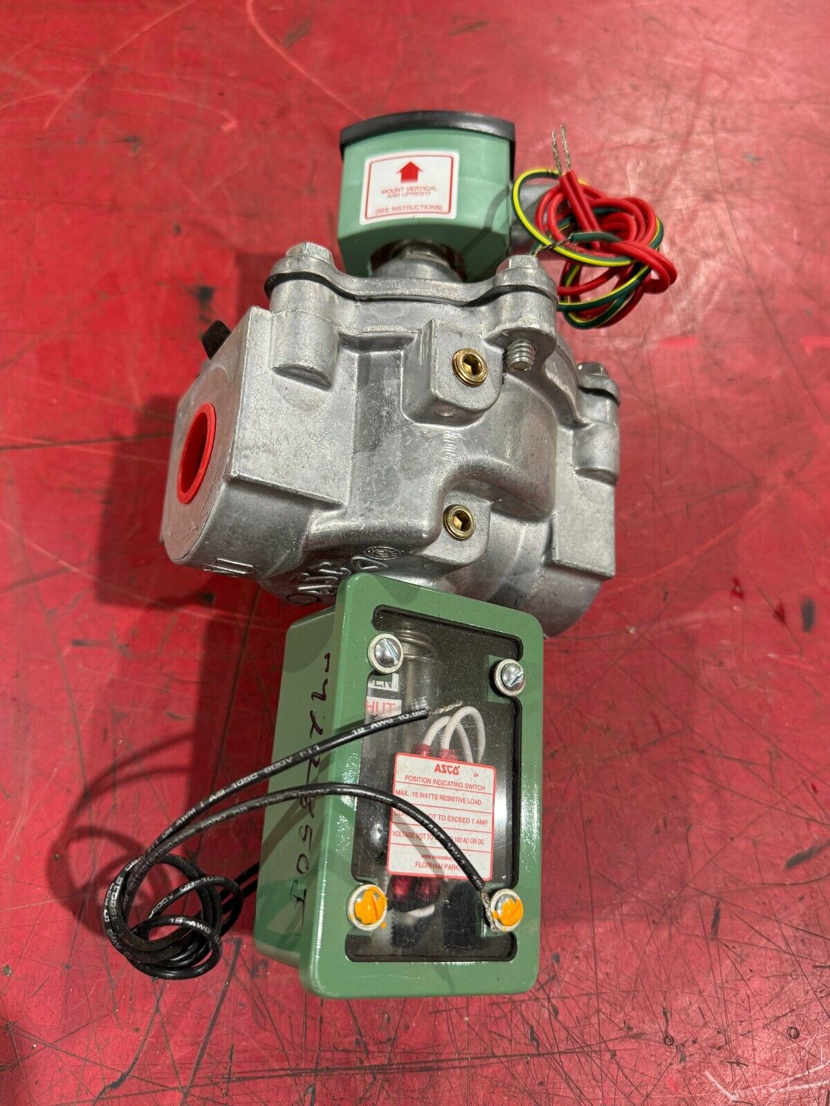 NEW ASCO RED-HAT SOLENOID VALVE 3/4" PIPE 120V. COIL 8214G36C