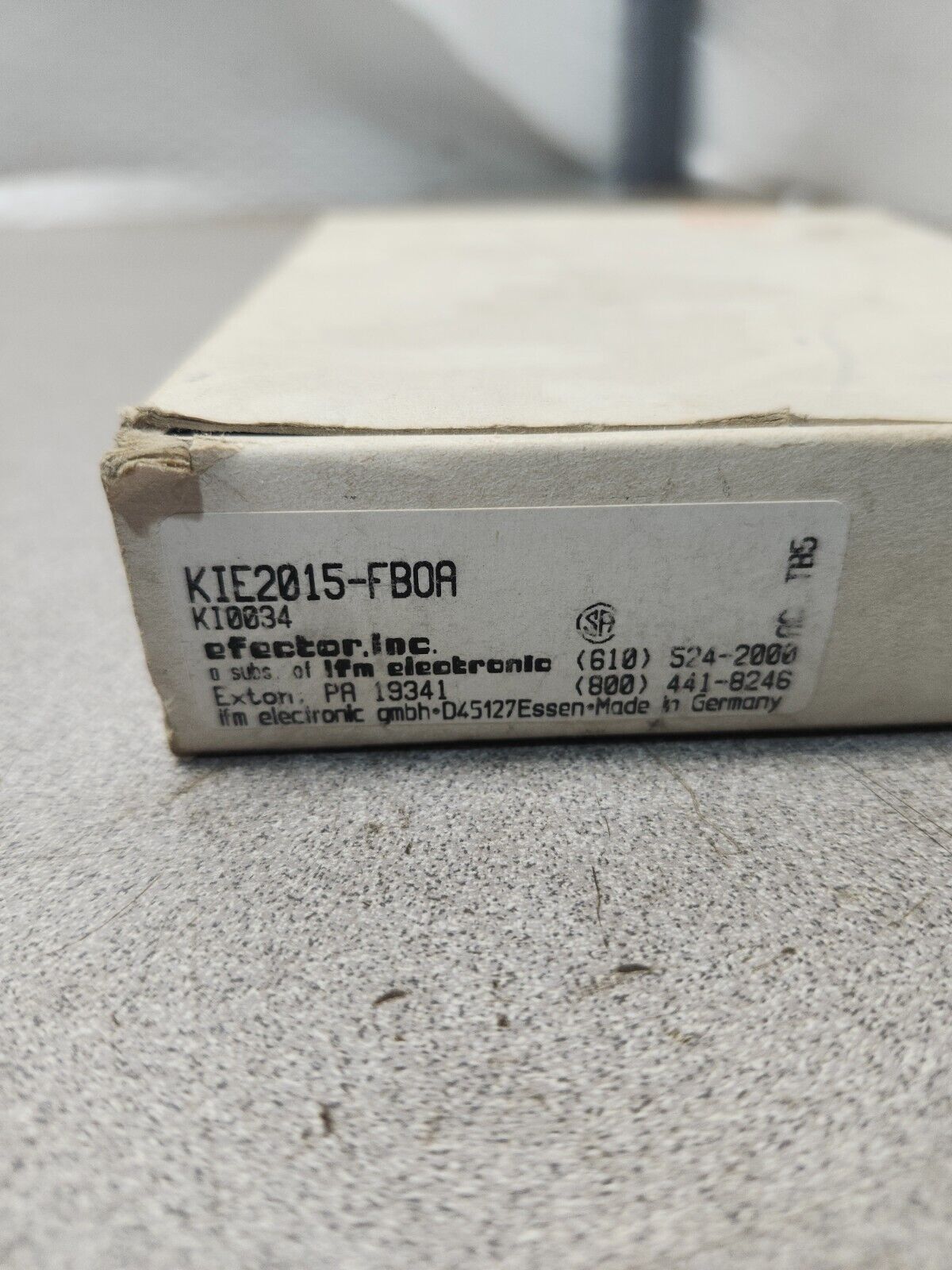 NEW IN BOX EFECTOR CAPACITIVE SENSOR PLASTIC THREAD K10034 KIE2015-FBOA