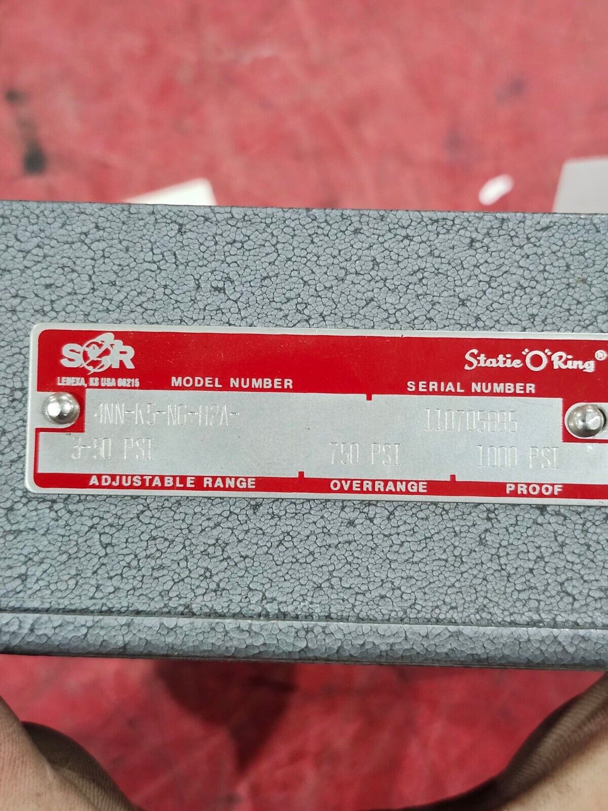 NEW NO BOX SOR PRESSURE SWITCH 4NN-K5-N6-H2A