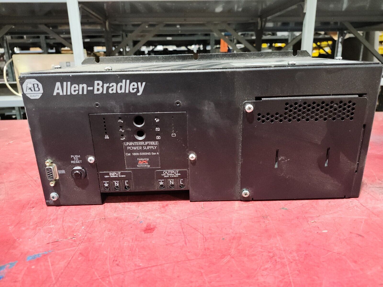 USED Allen Bradley Uniterruptible Power Supply 120V 60HZ RW350DR