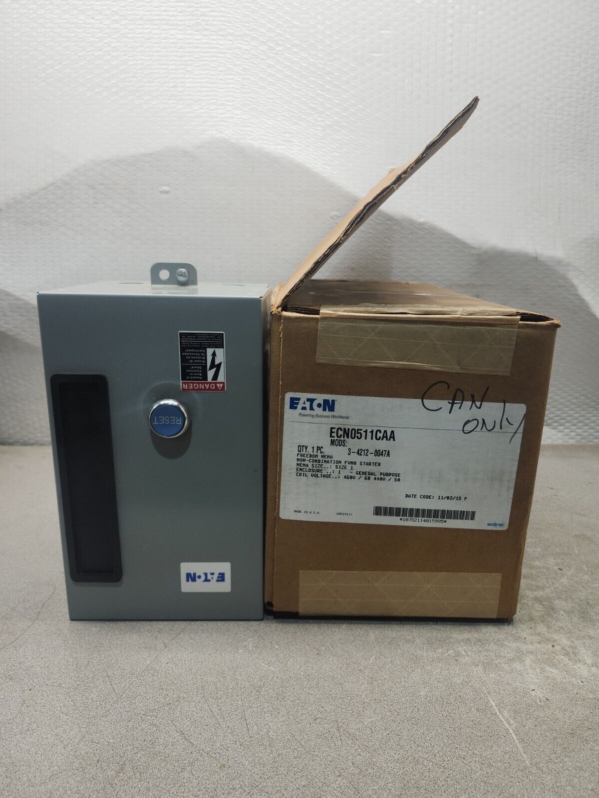 NEW IN BOX EATON ENCLOSURE ONLY ECN0511CAA