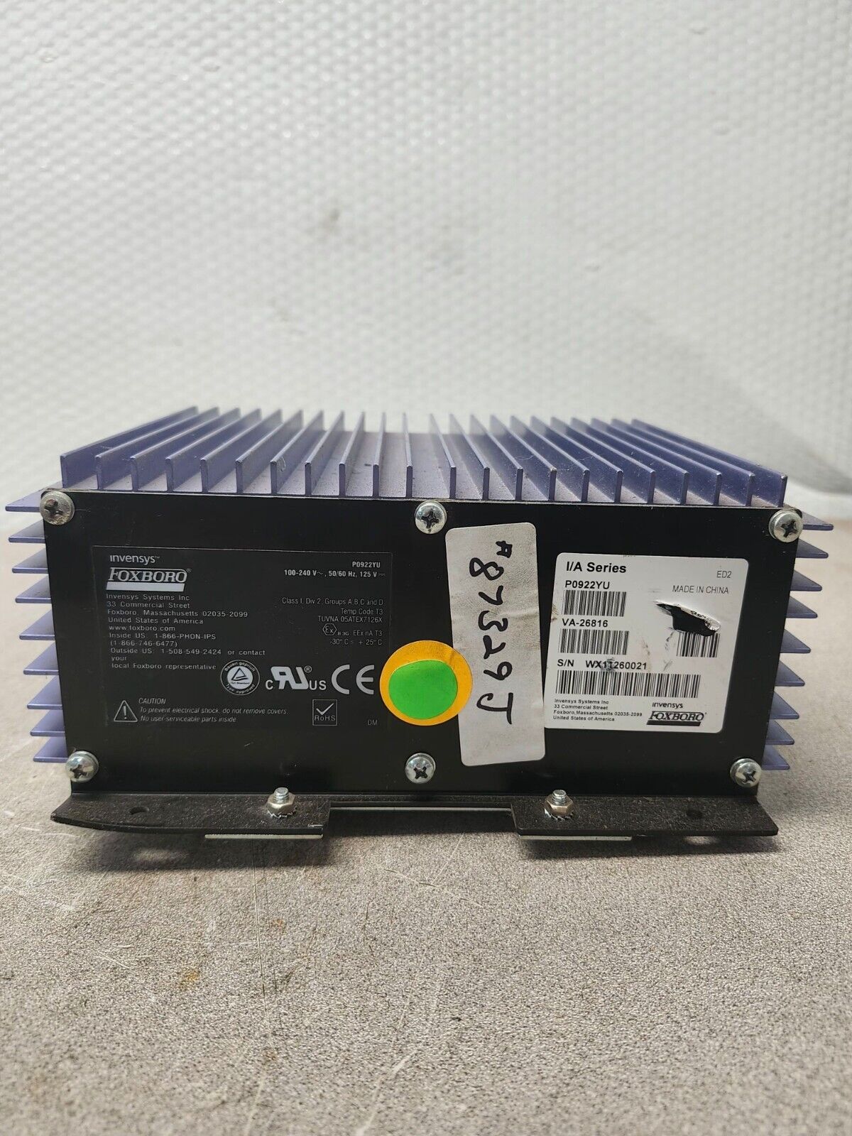 USED FOXBORO INVENSYS POWER SUPPLY FPS400-24