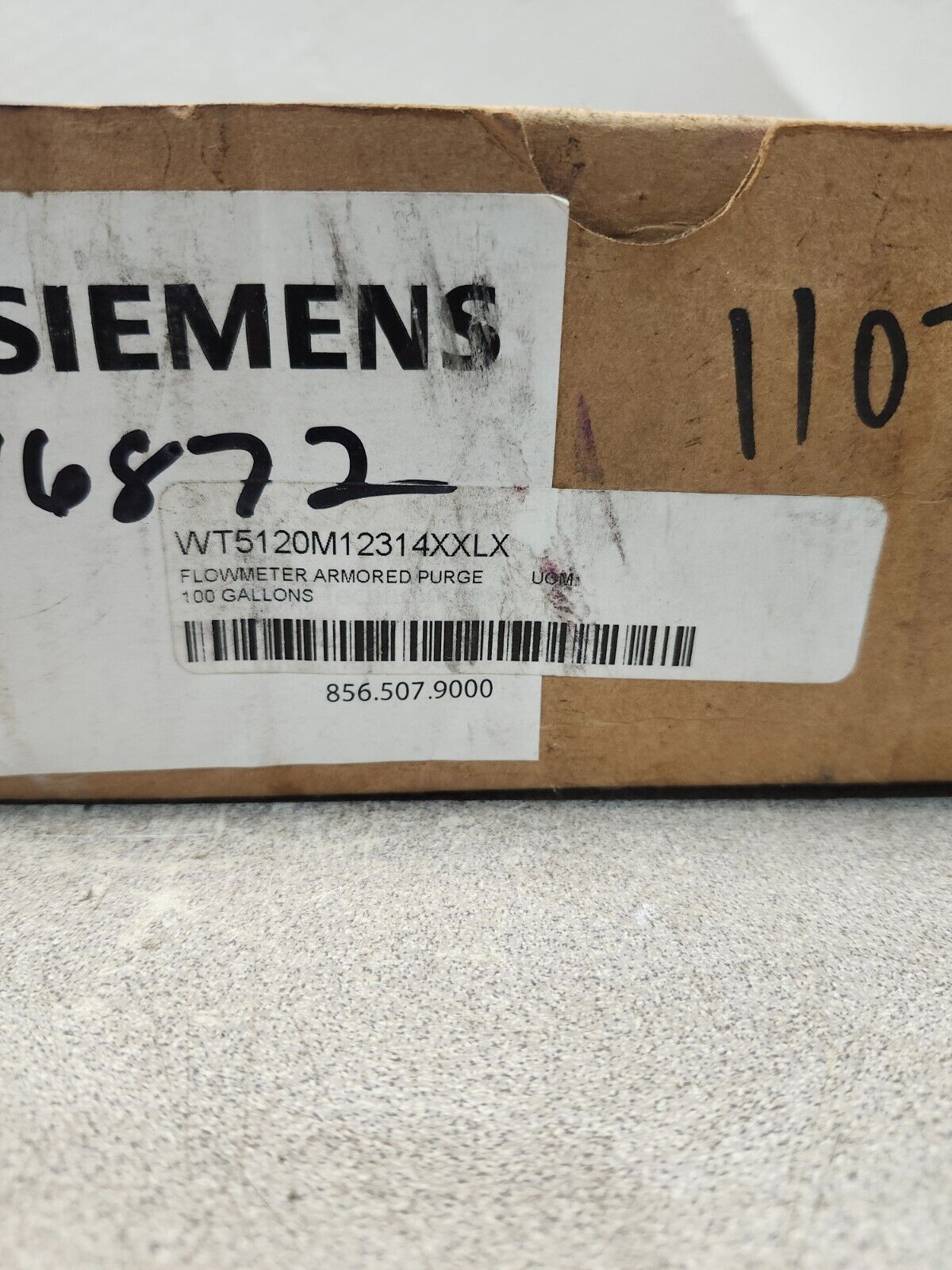 NEW IN BOX SIEMENS Armored Purge Flowmeter 5120M12314XXLX