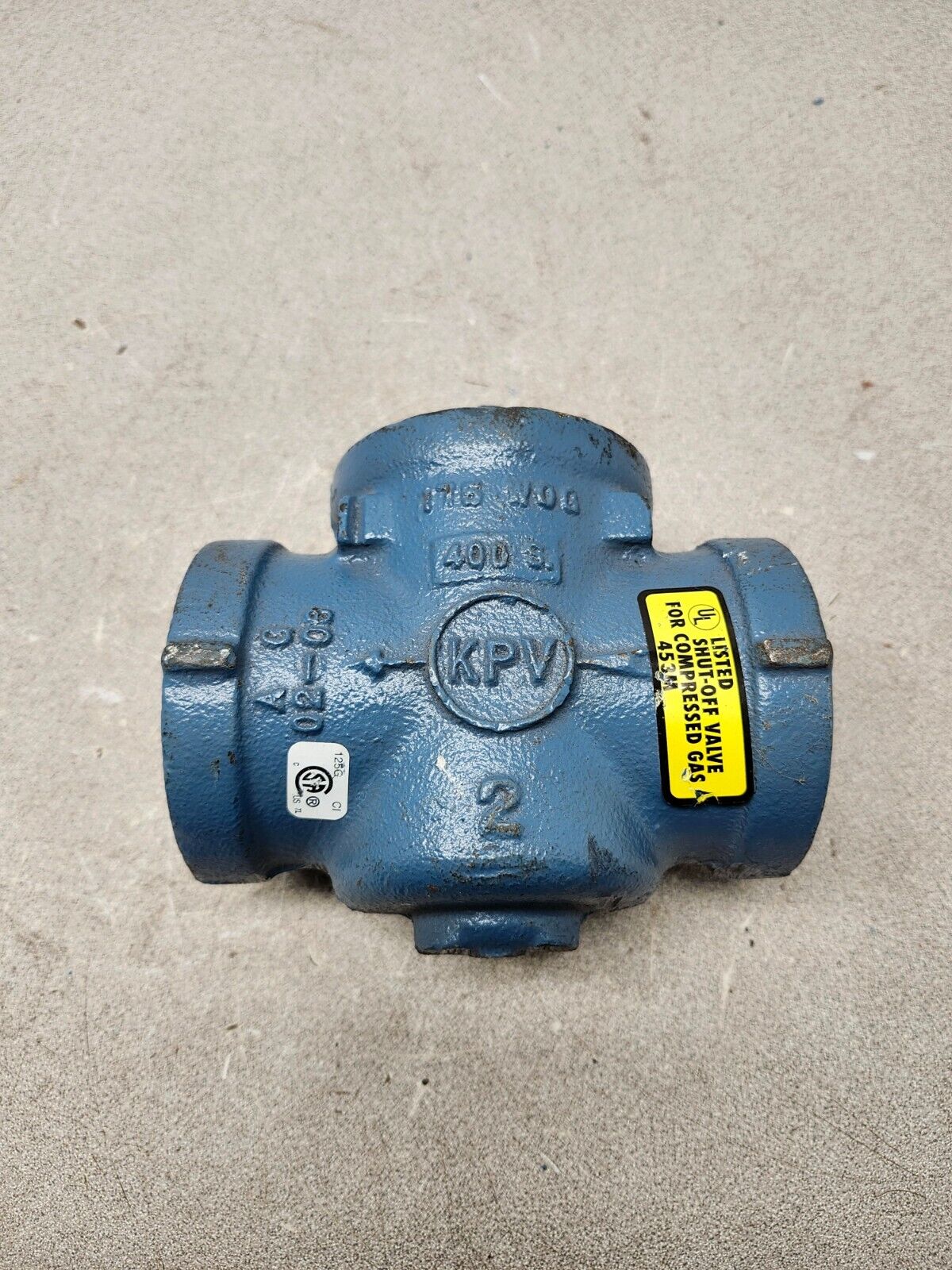 NEW NO BOX KPV 2" Shut-off Valve For Compressed Gas, 175N