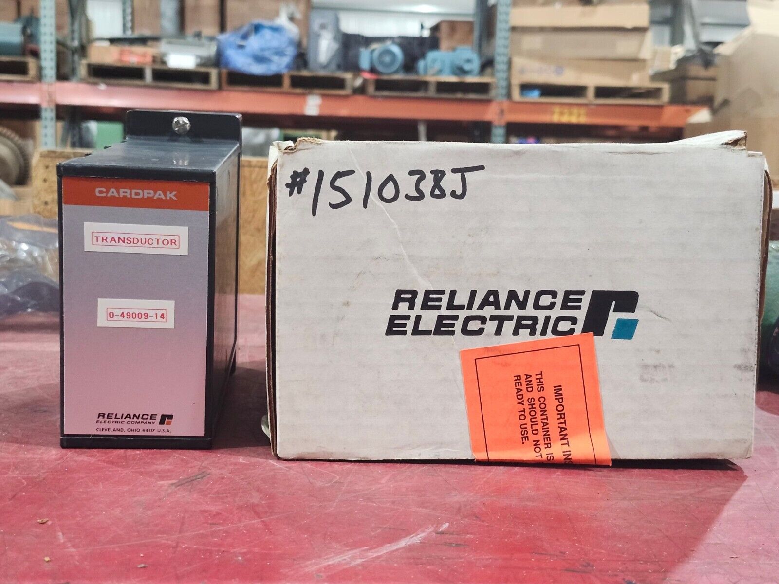 NEW IN BOX RELIANCE CARDPAK TRANSDUCTOR 0-49009-14