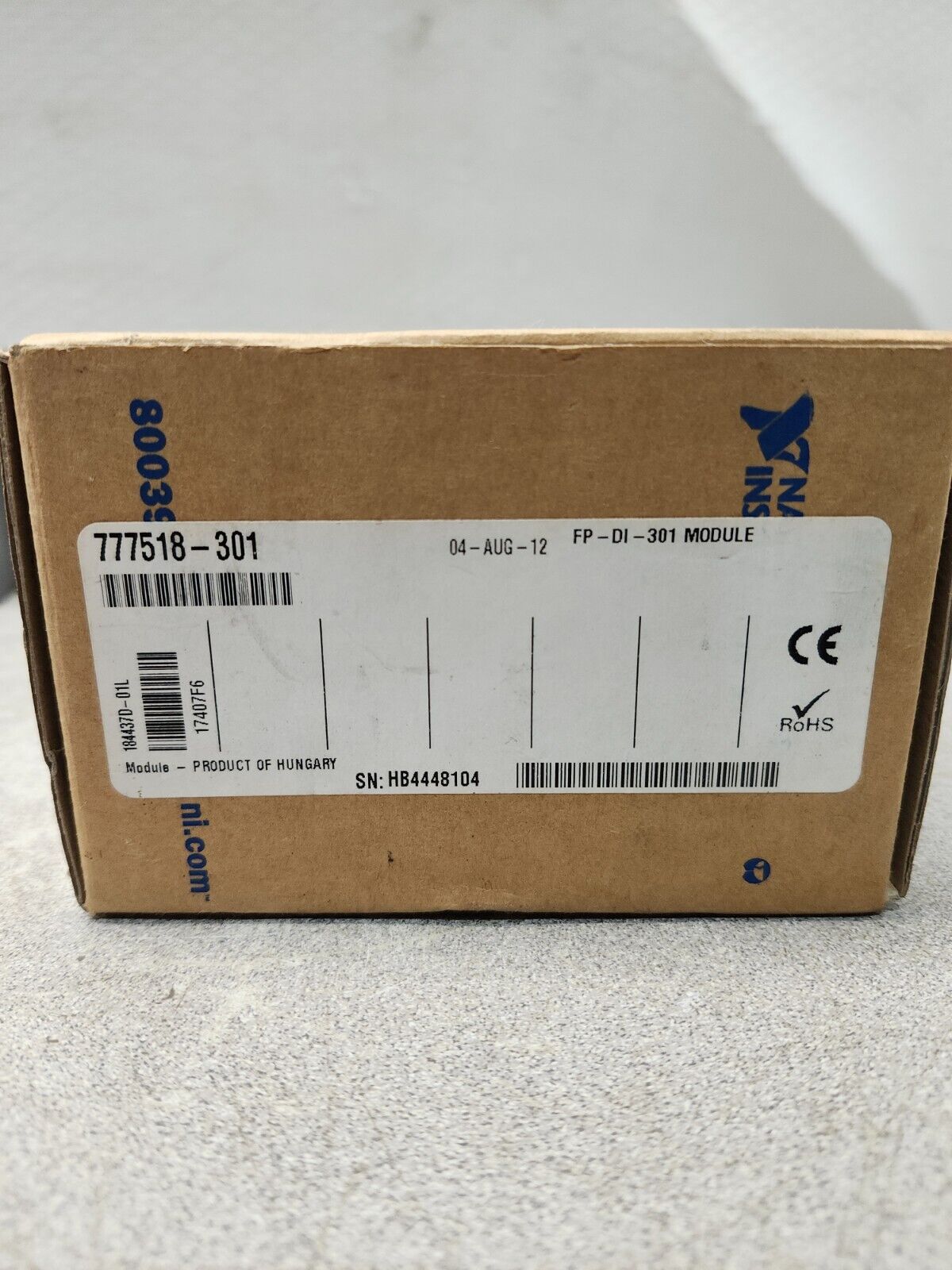 NEW IN BOX NATIONAL INSTRUMENTS INPUT MODULE DIGITAL 16 CHANNEL FP-D1-301