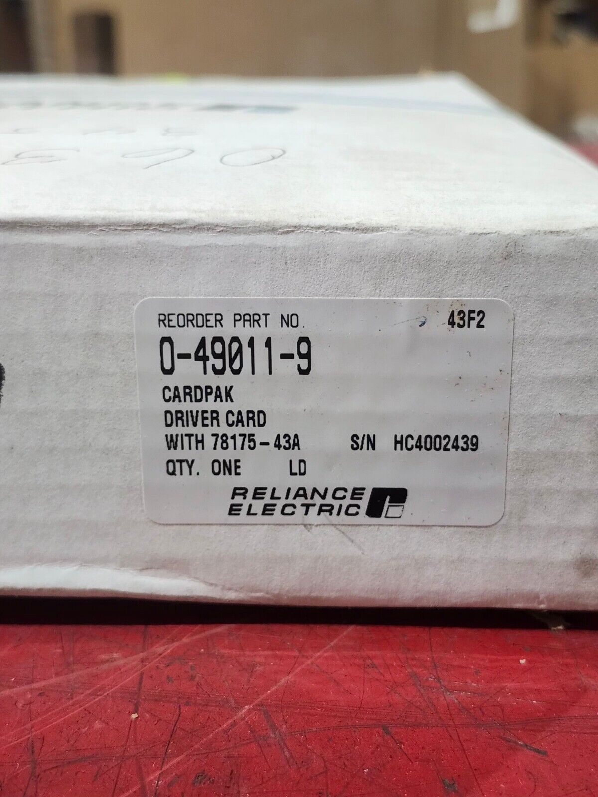 NEW IN BOX RELIANCE ELECTRIC CARDPACK DRIVER CARD 0-49011-9