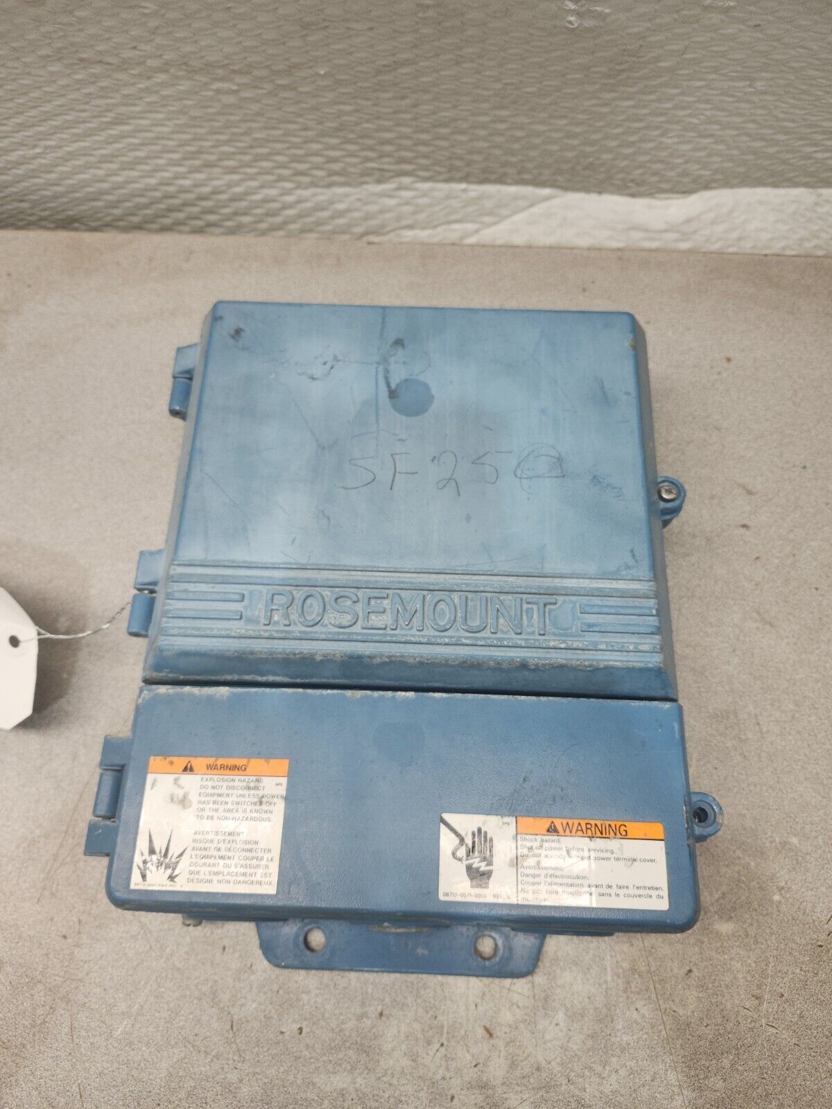 USED ROUSEMOUNT MAGNETIC FLOW TRANSMITTER 8712HR12N0F0235