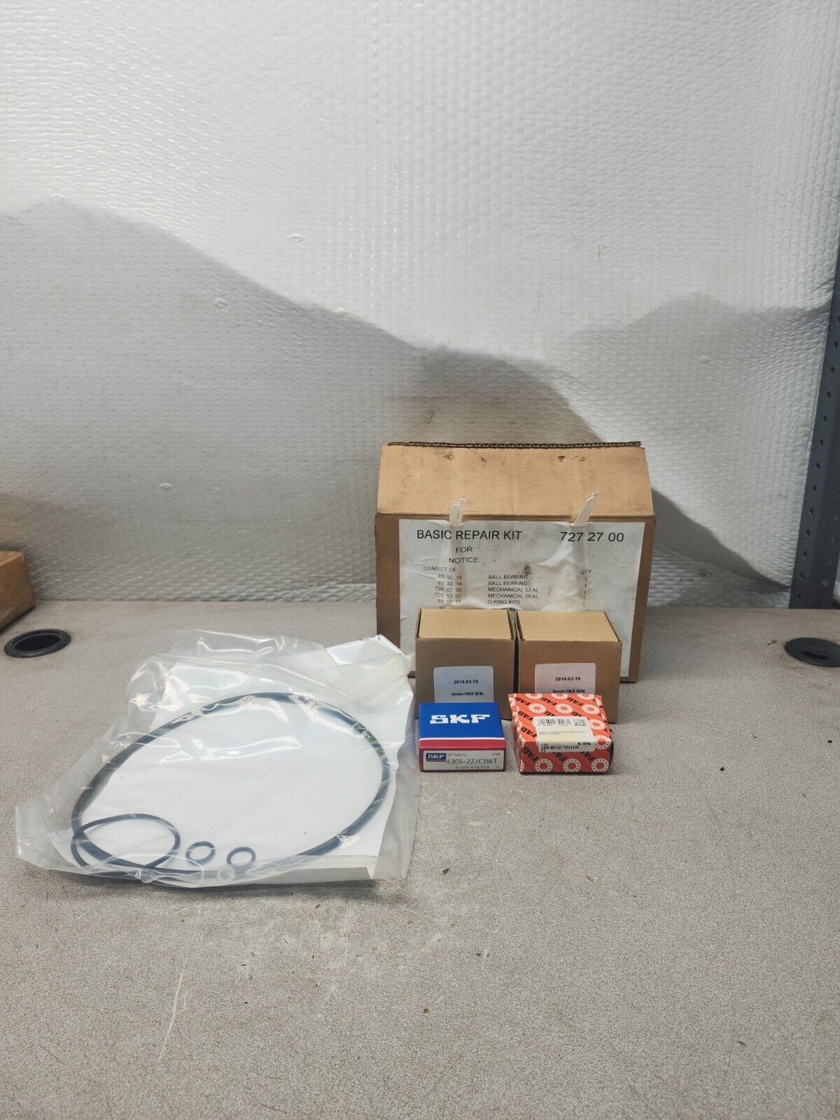 NEW IN BOX Xylem Flygt Basic Repair Kit 7272700 Bearing Mechanical Seal 7265300