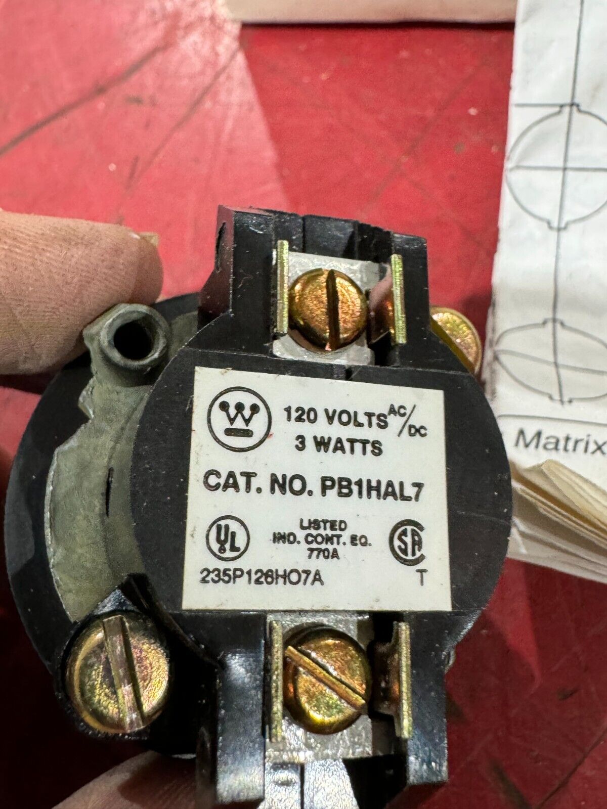 NEW IN BOX WESTINGHOUSE PUSH BUTTON PB1HA0L7 10250T201N