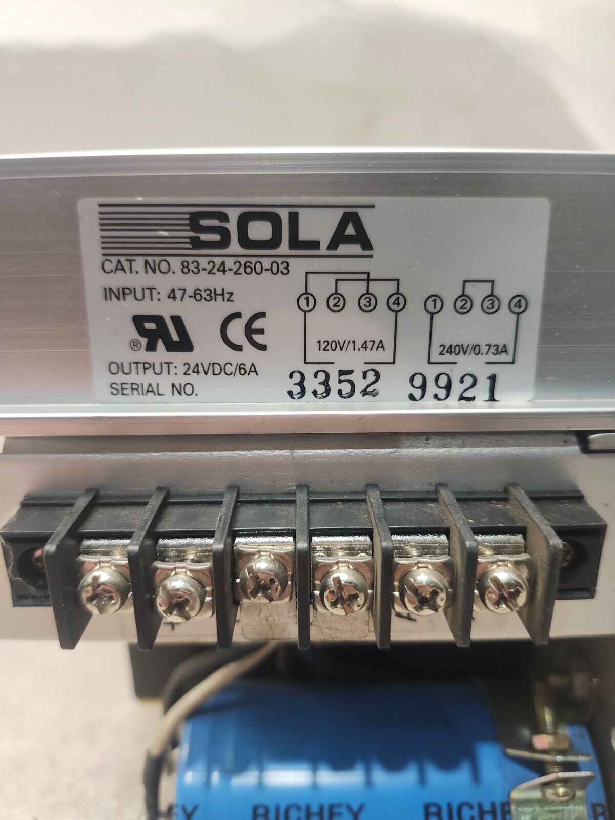 NEW NO BOX SOLA Adjustable Power Supply 83-24-260-03