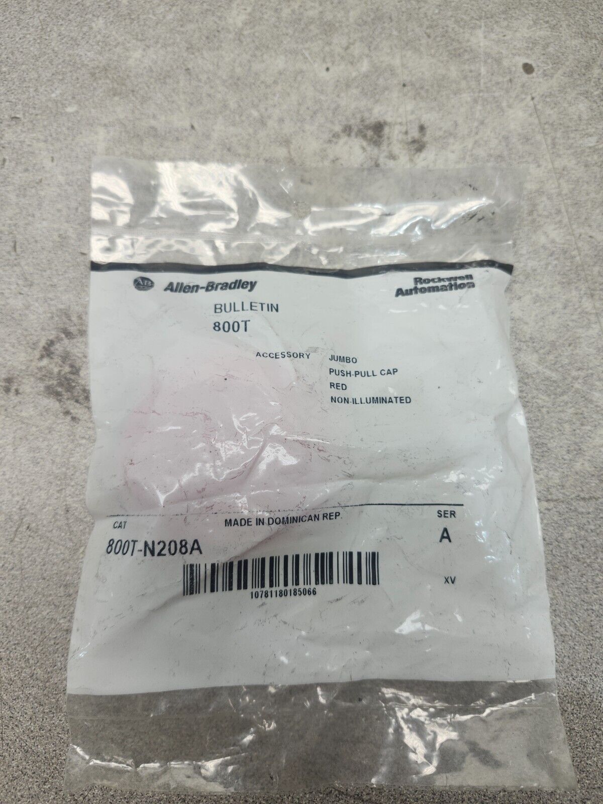 NEW IN BAG ALLEN BRADLEY PUSHBUTTON CAP 800TN208A