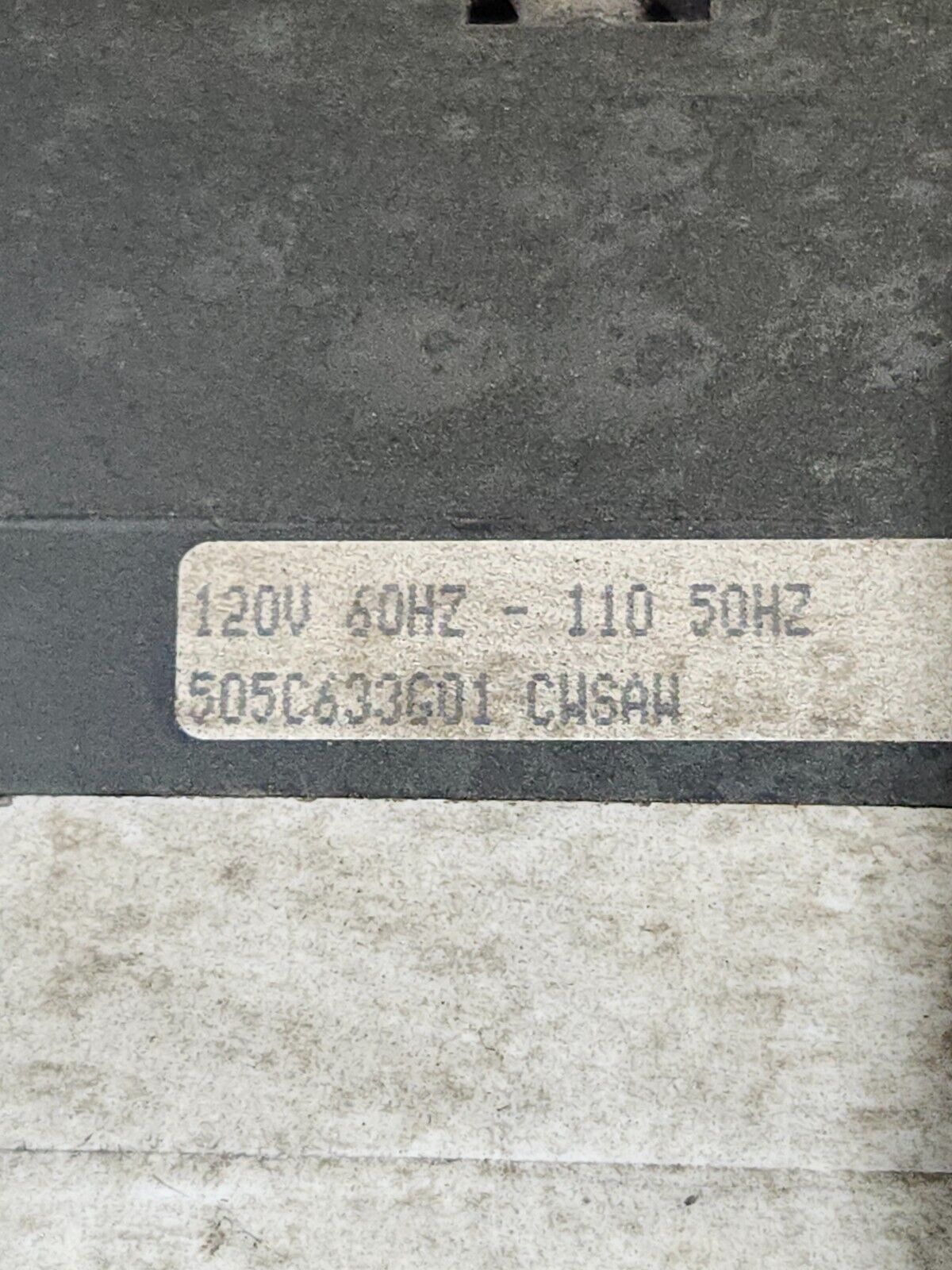 USED WESTINGHOUSE STARTER SIZE 3 90 AMP 3 POLES A201K3CA