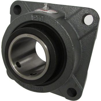 NEW PTI Spherical Roller Bearing 4-Bolt Flange Unit, 85 mm Bore, Ductile Iron SRE-FB4-85MMR3XP