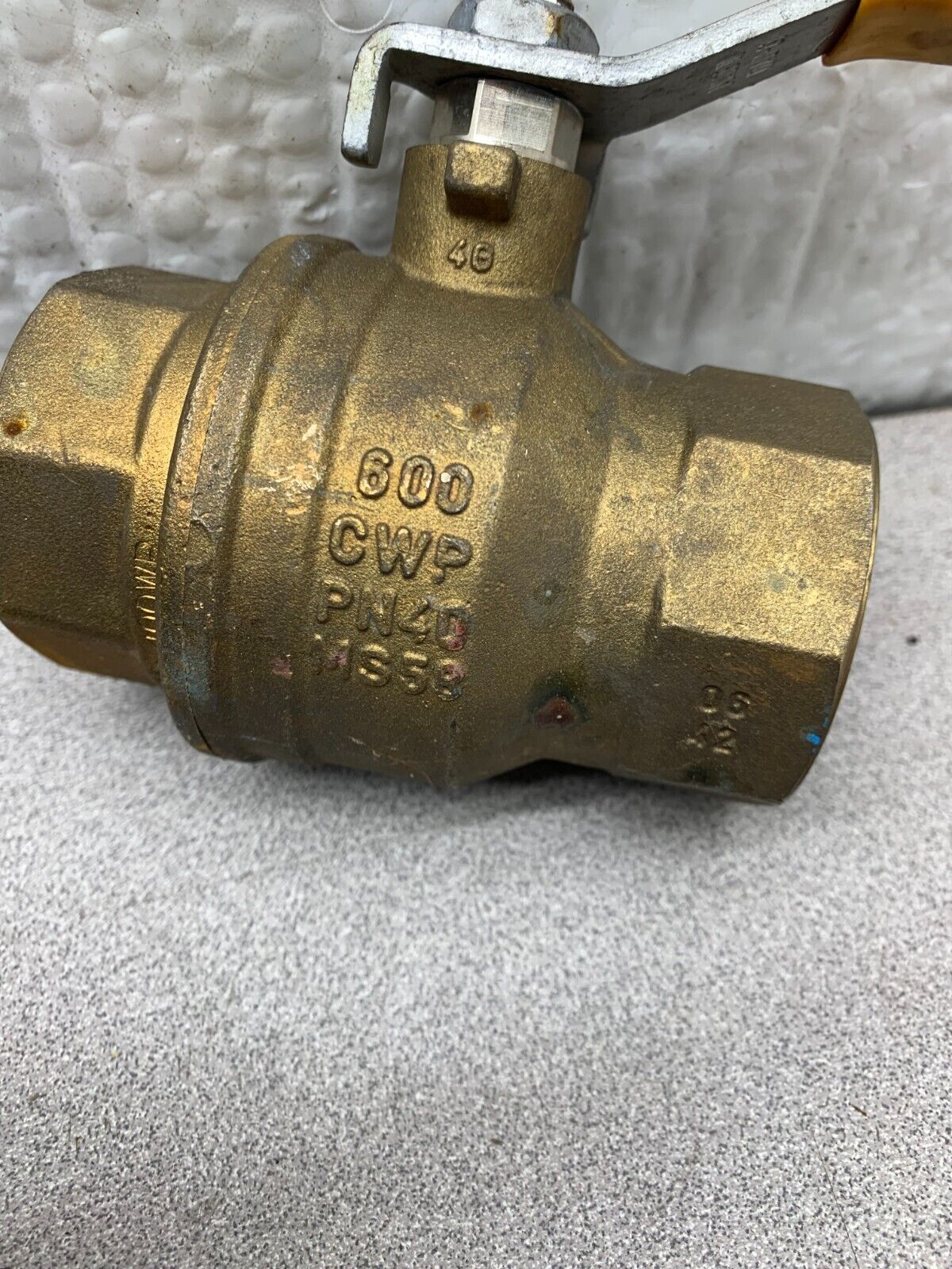 NEW RUB S.92 600 CWP PN40 BALL VALVE 1-1/2"