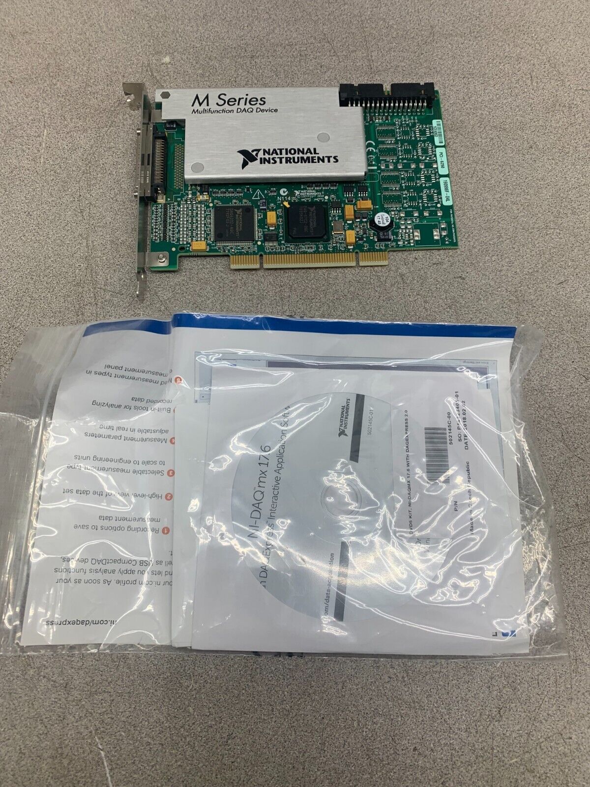 NEW NATIONAL INSTRUMENTS 190996F-04L M SERIES MULTIFUNCTION DAQ DEVICE PCI-6250